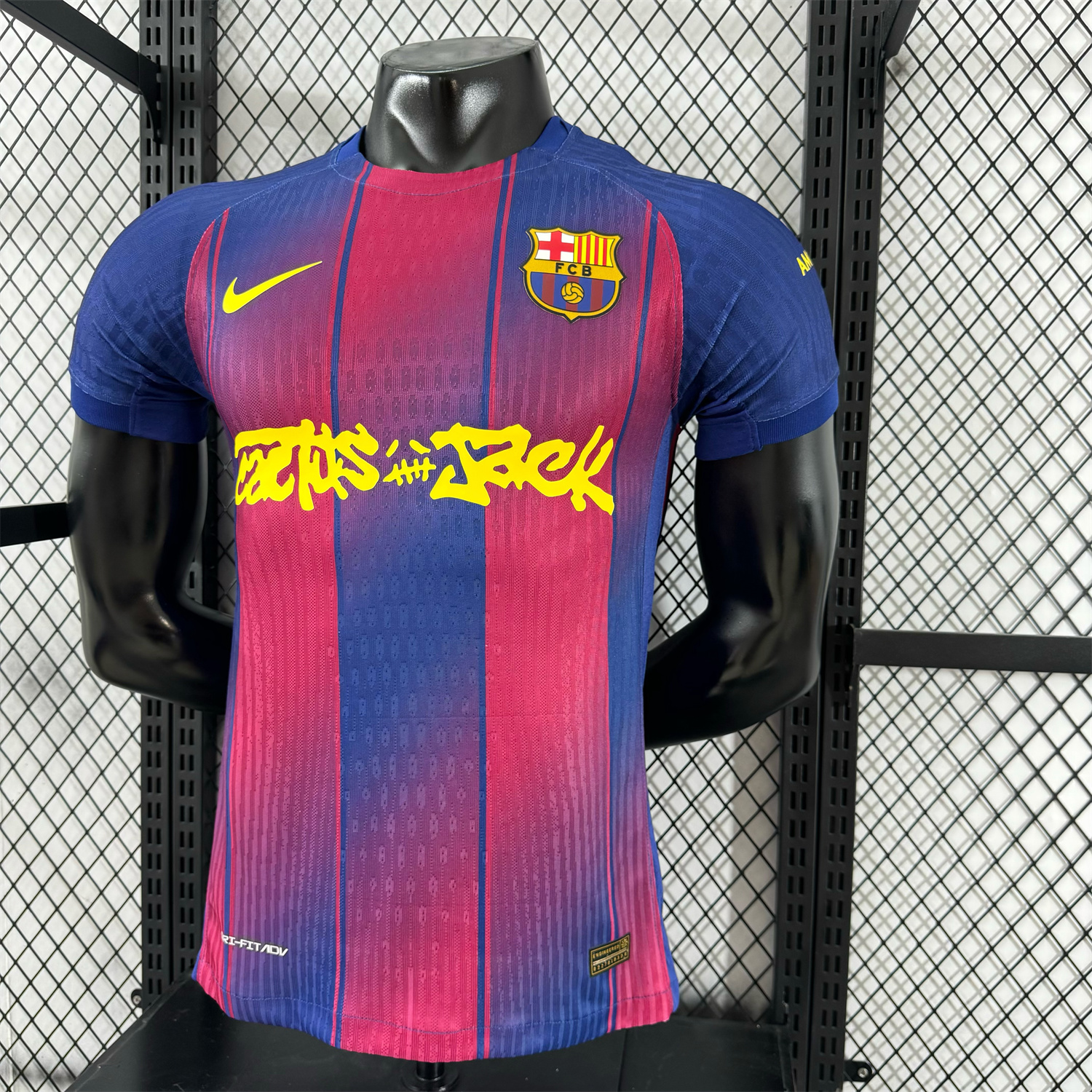 AlphaJersey-Barcelona x Travis Scott 25-26 Home Special Edition Jersey - Player Version