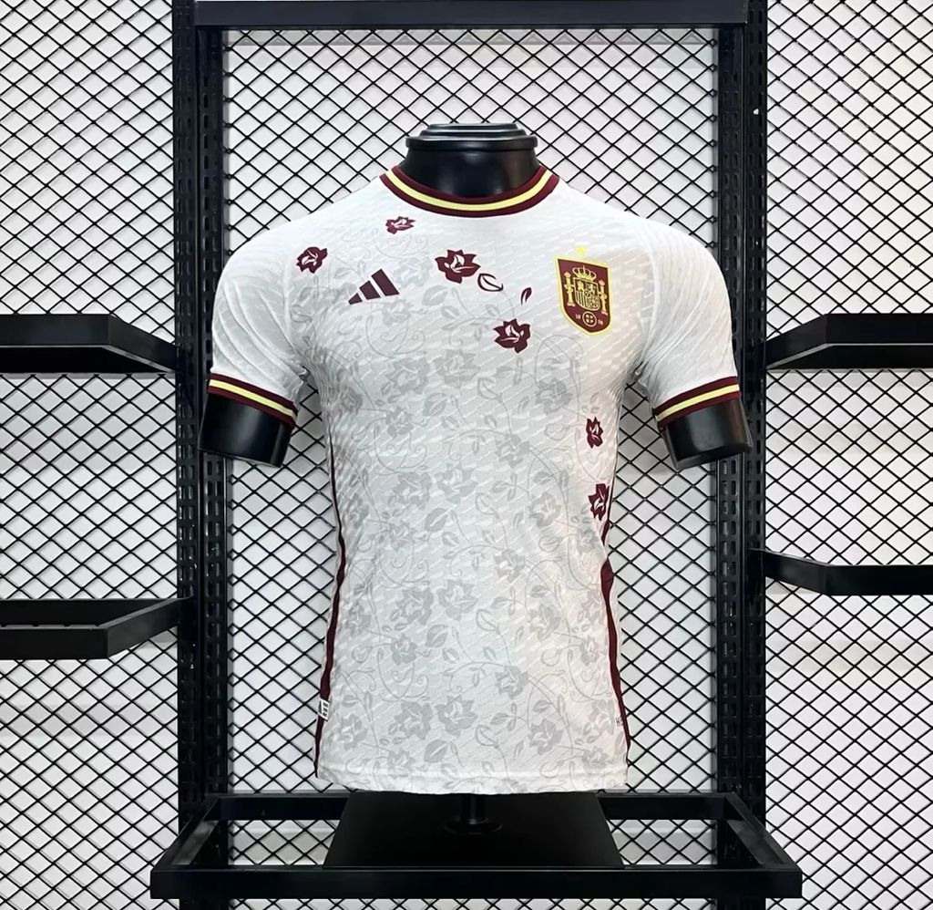AlphaJersey-Spain 2024 White Special Edition Jersey - Player Version