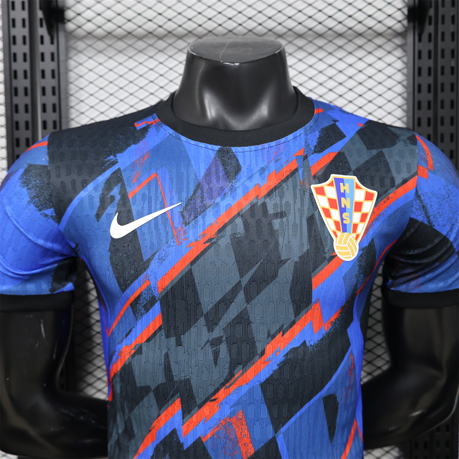 AlphaJersey-Croatia 2026 Blue And Black Special Jersey - Player Version