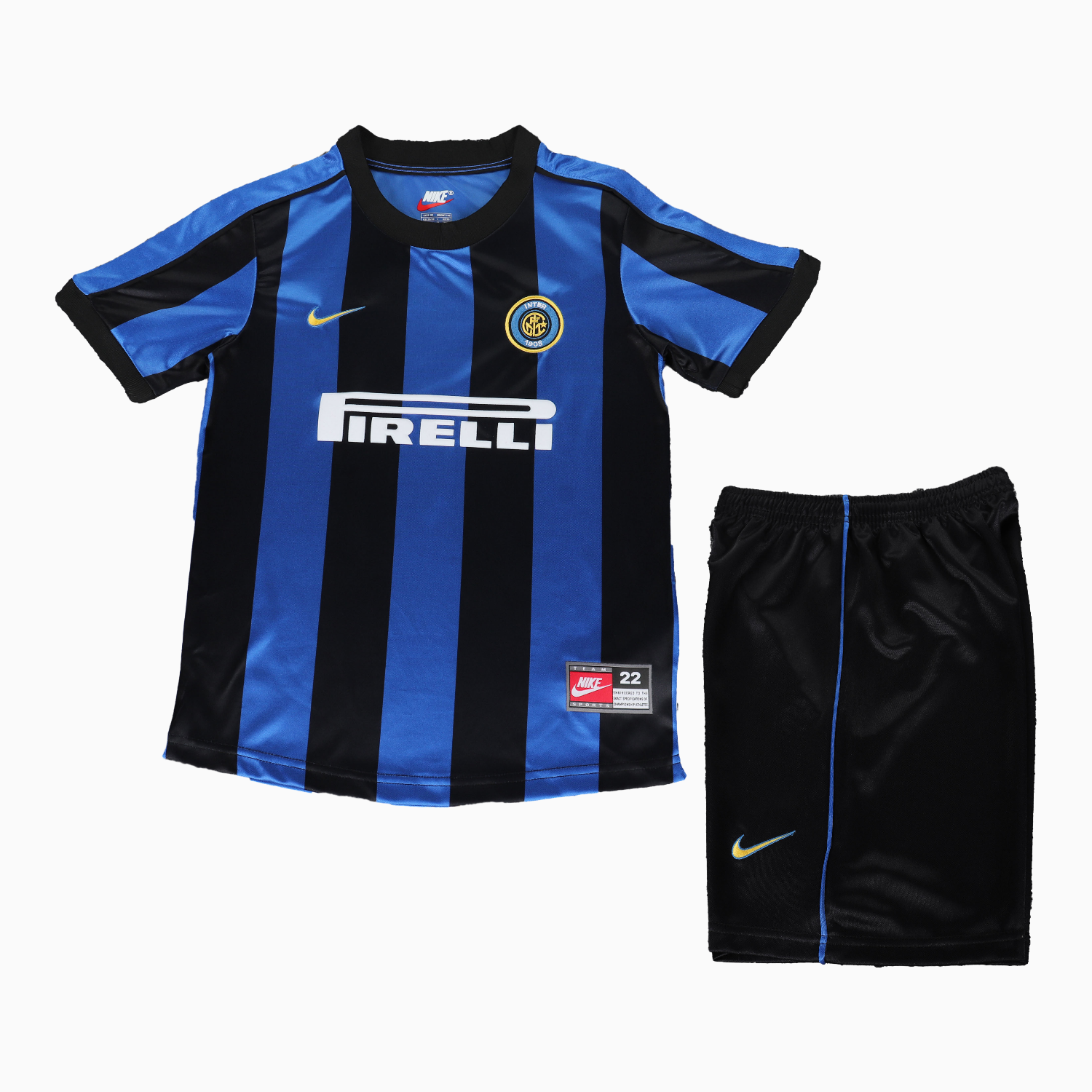 AlphaJersey-Retro Inter Milan 1999-00 Home Kids Kit