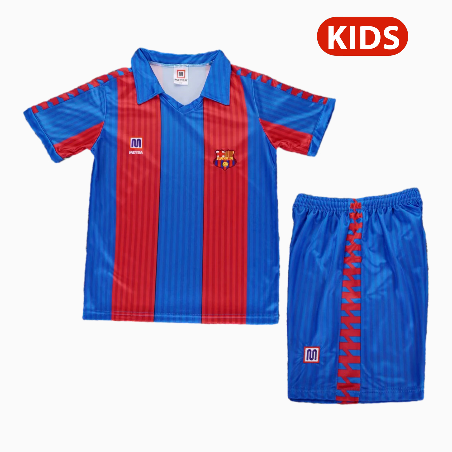AlphaJersey-Retro Barcelona 1989-92 Home Kids Kit