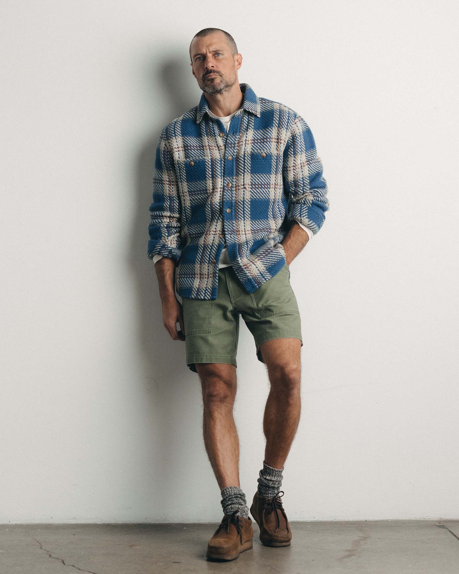 The Cutter Overshirt in Ocean Plaid | Modern Menswear by yycbvcnbmmnbm