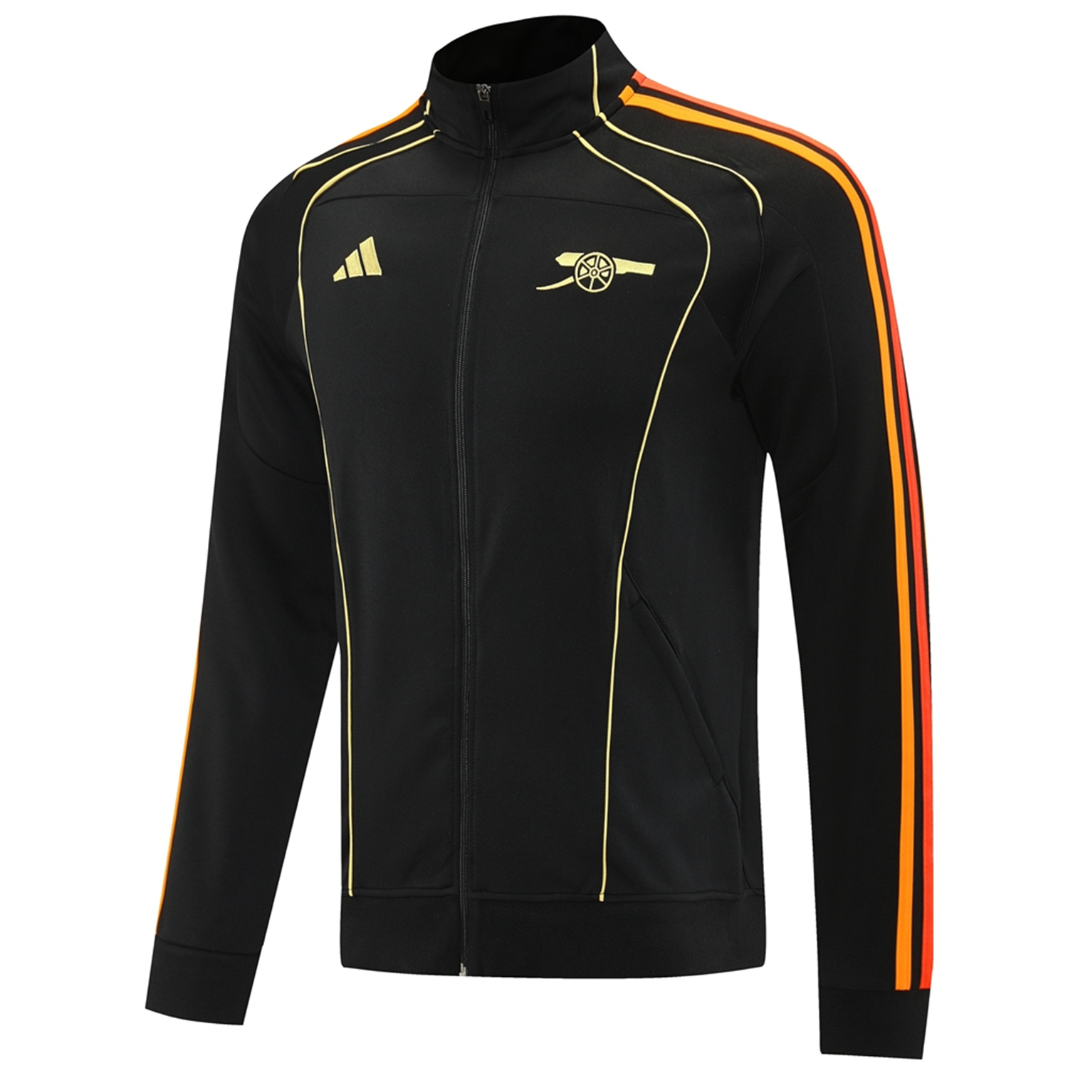 AlphaJersey-Arsenal 25-26 NTS Urban Purist Jacket Training Tracksuit - Black Throwback Jackets & Pants