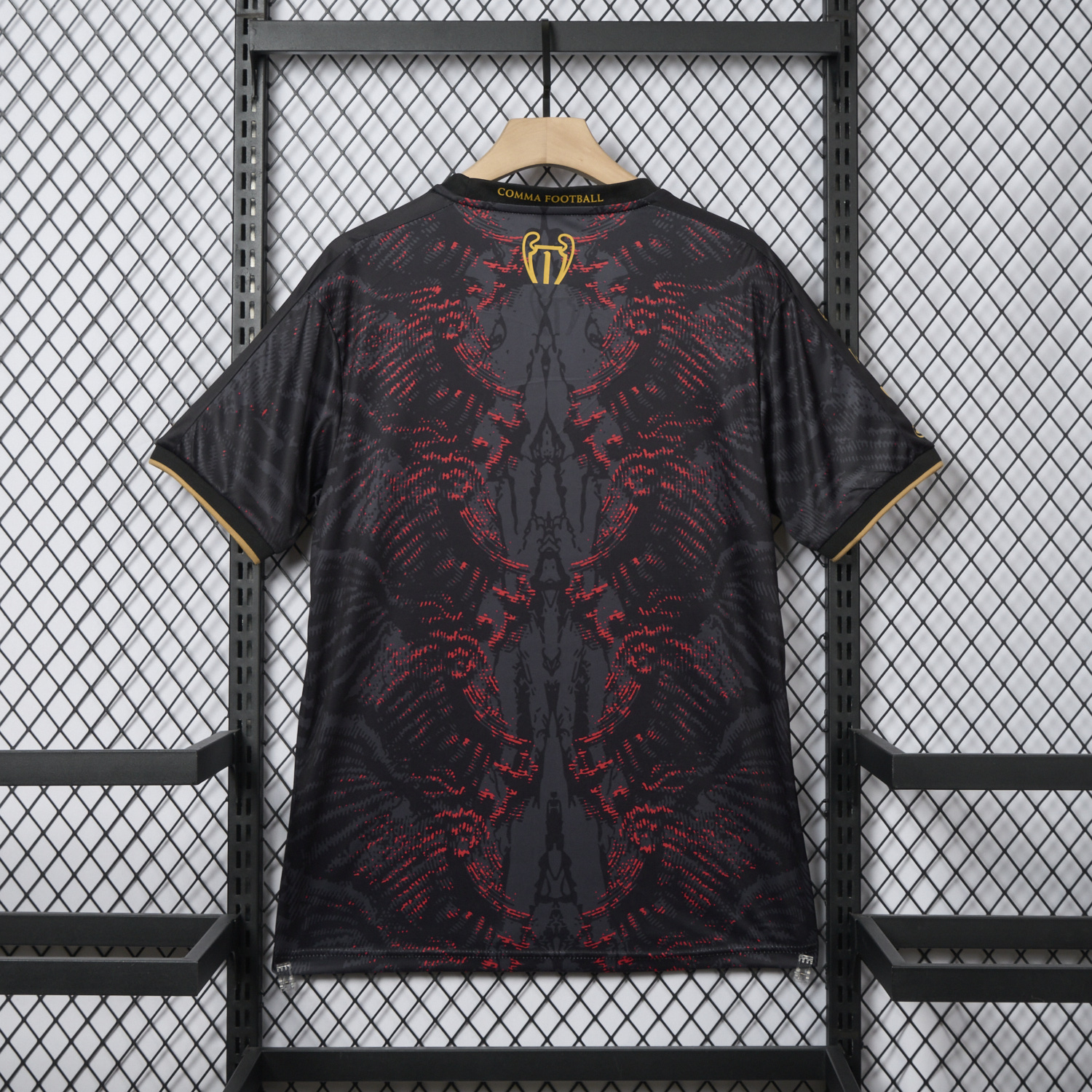 AlphaJersey-Paris Saint-Germain PSG 25-26 Champions League Commemorative Edition Black Red Eiffel Tower T-shirts
