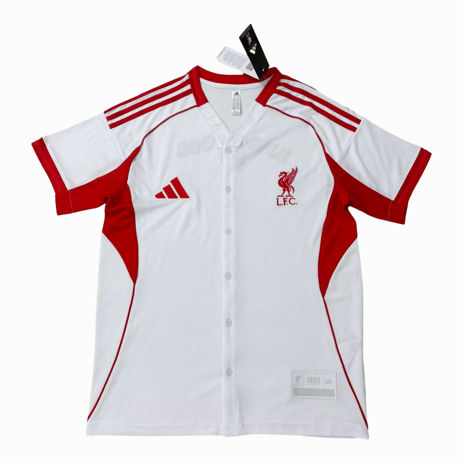 AlphaJersey-Liver.pool 25-26 White Baseball Jersey