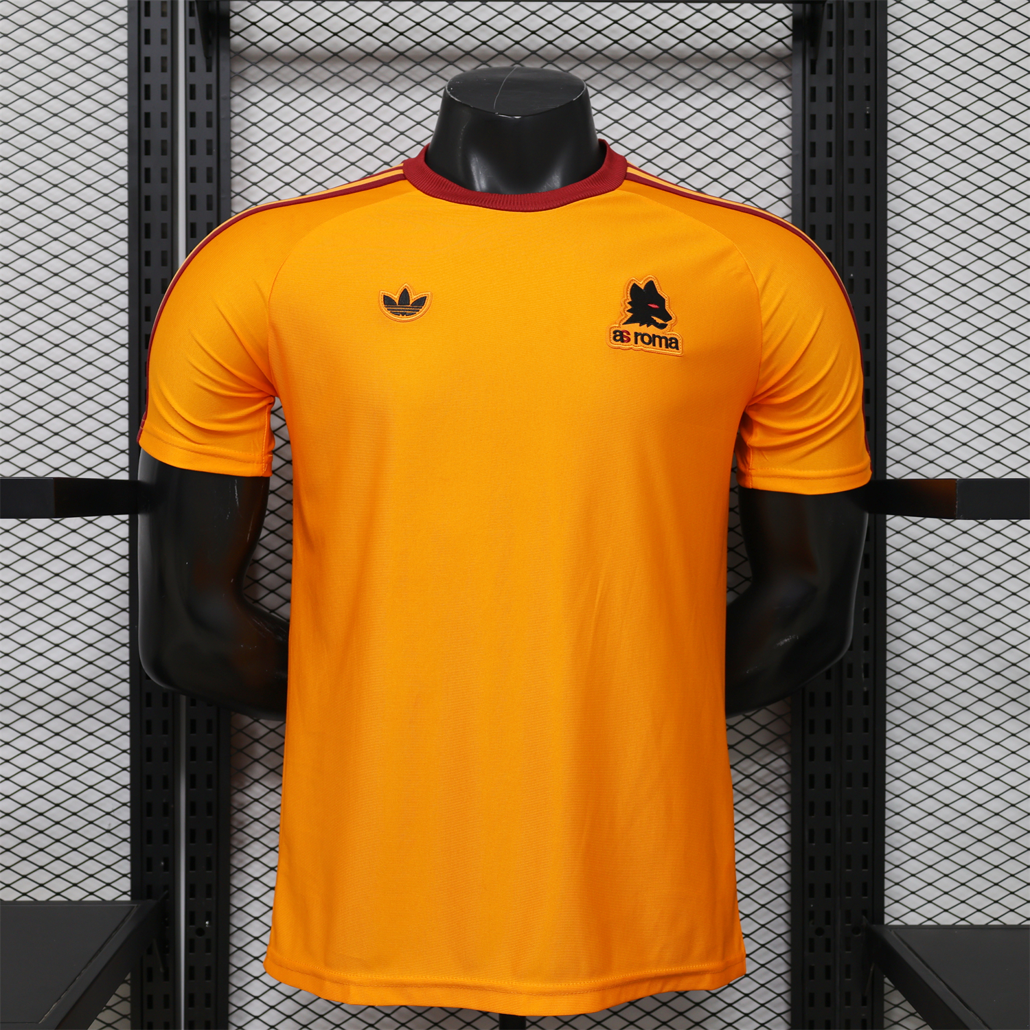 AlphaJersey-AS Roma 25-26 Retro Casual Style Orange Special Jersey - Player Version