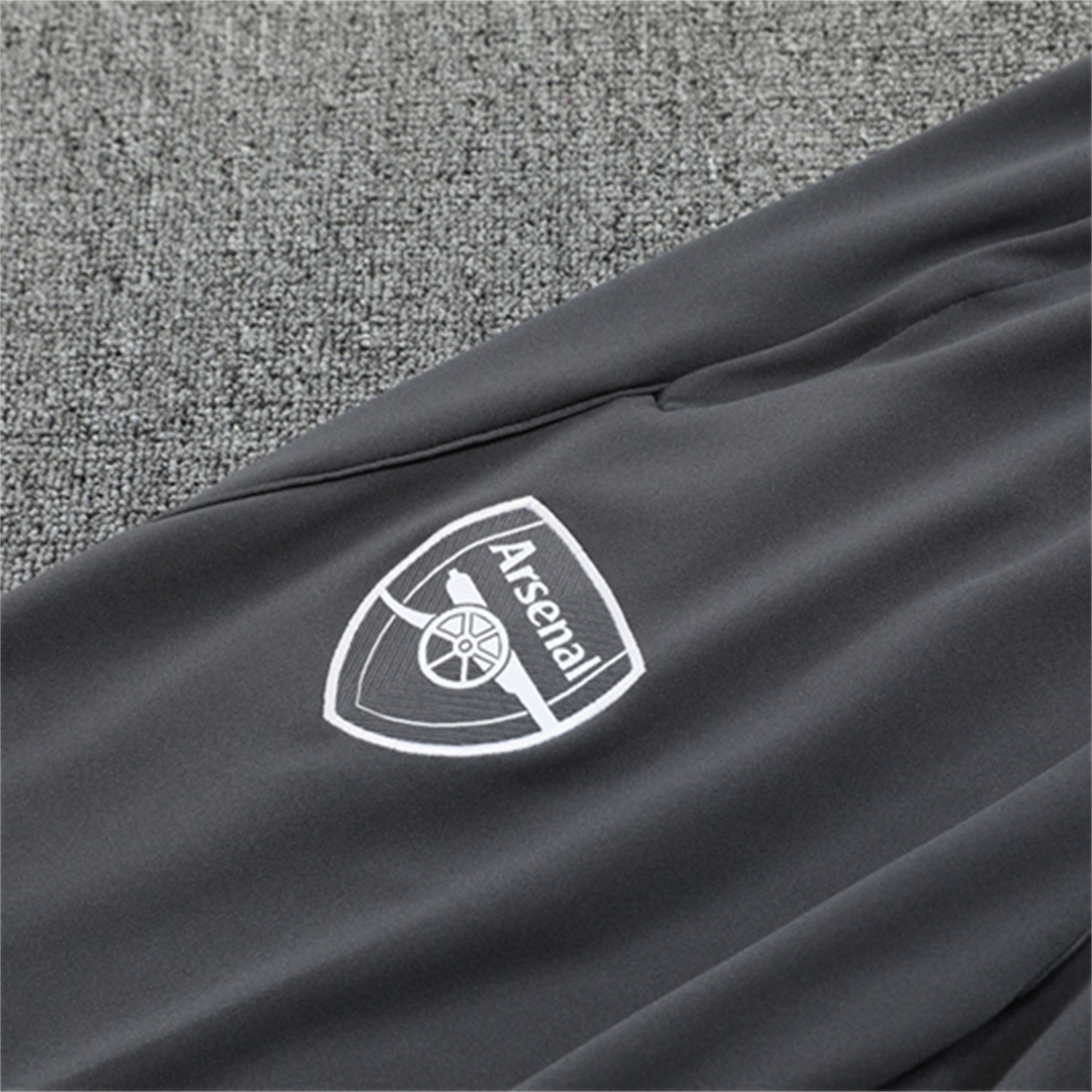 AlphaJersey-Arsenal 25-26 Kids Long Sleeve Training Set - Wine Red Top & Grey Pants