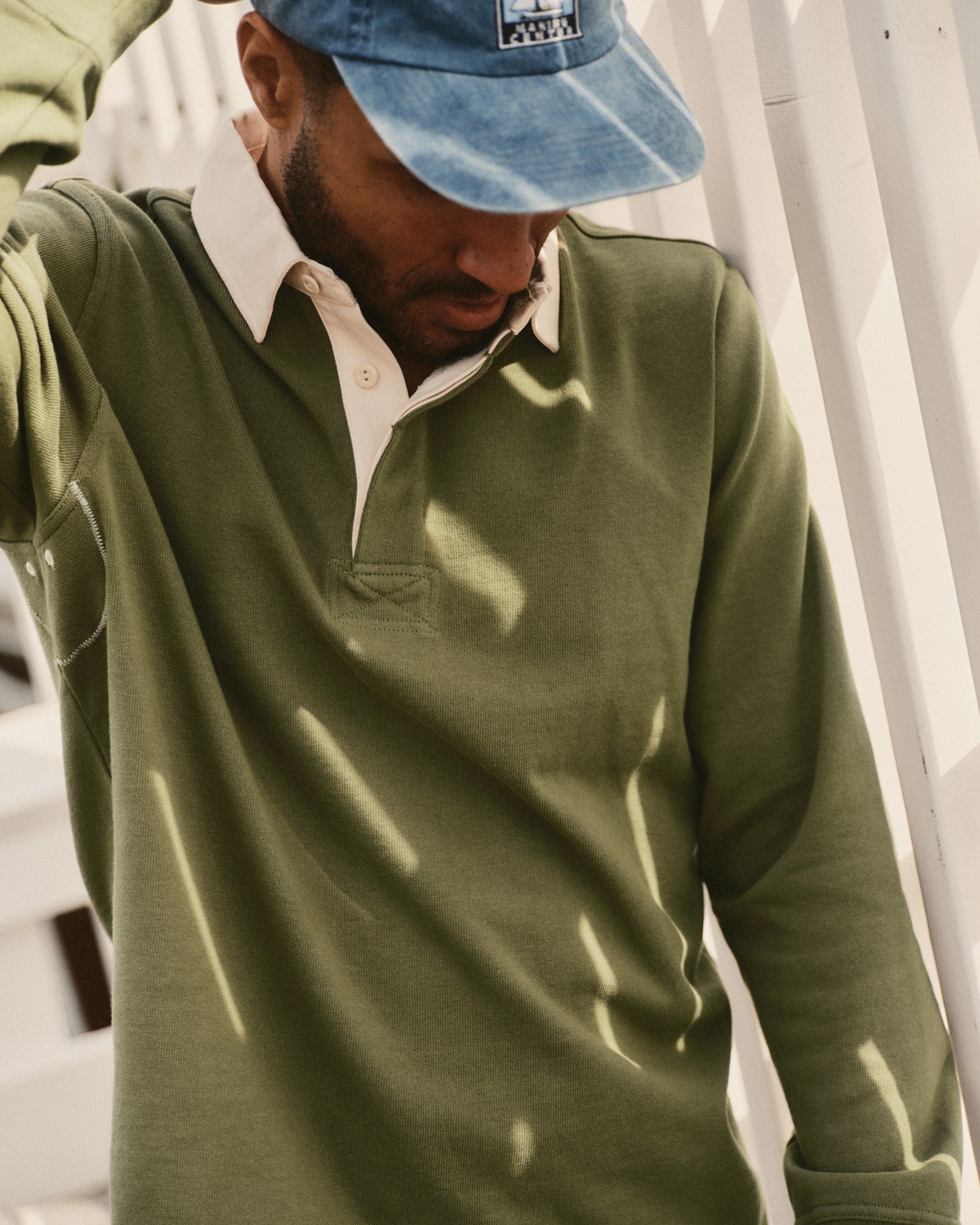 The Rugby Shirt in Burnt Olive | Modern Menswear by yycbvcnbmmnbm