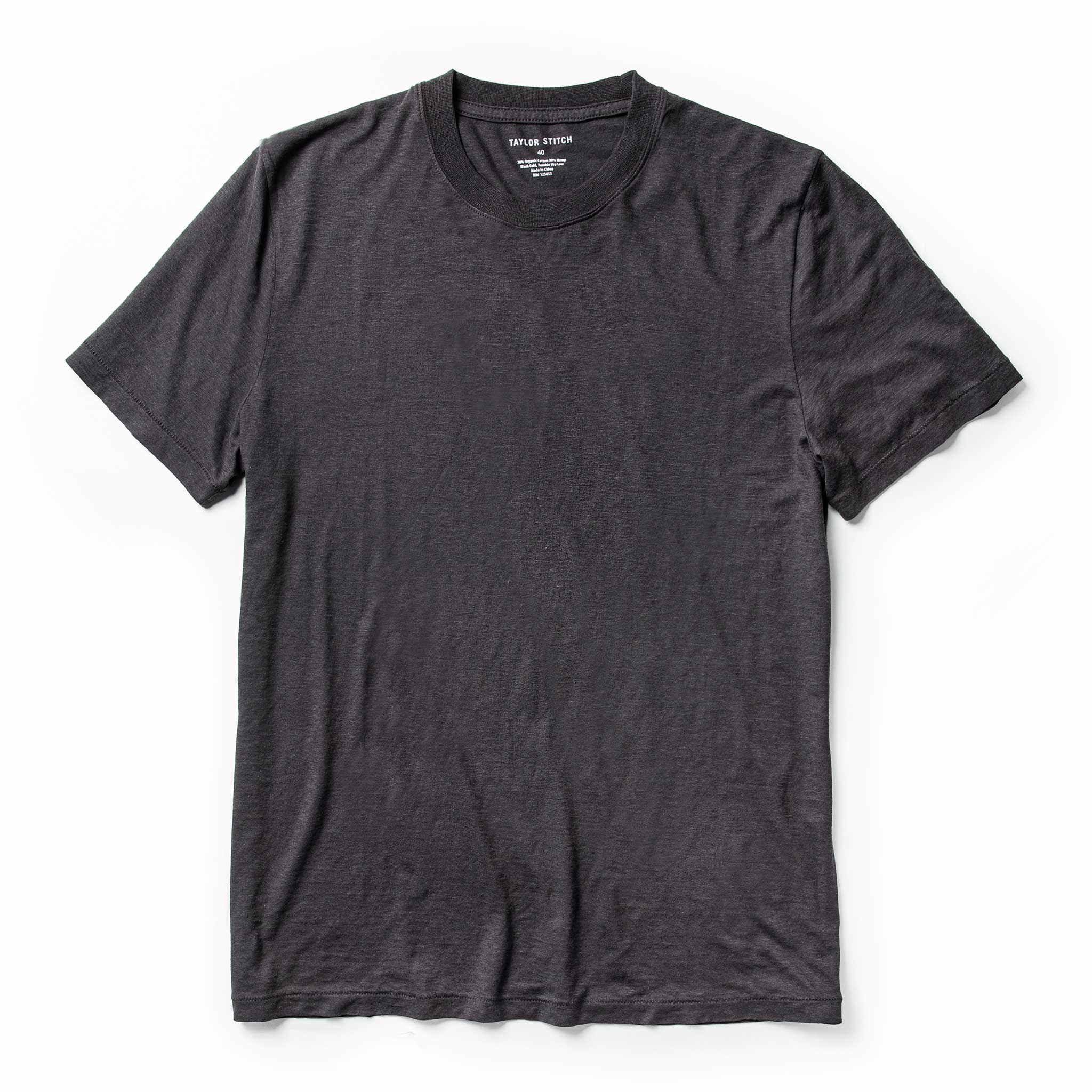 The Cotton Hemp Tee in Charcoal | Modern Menswear by yycbvcnbmmnbm
