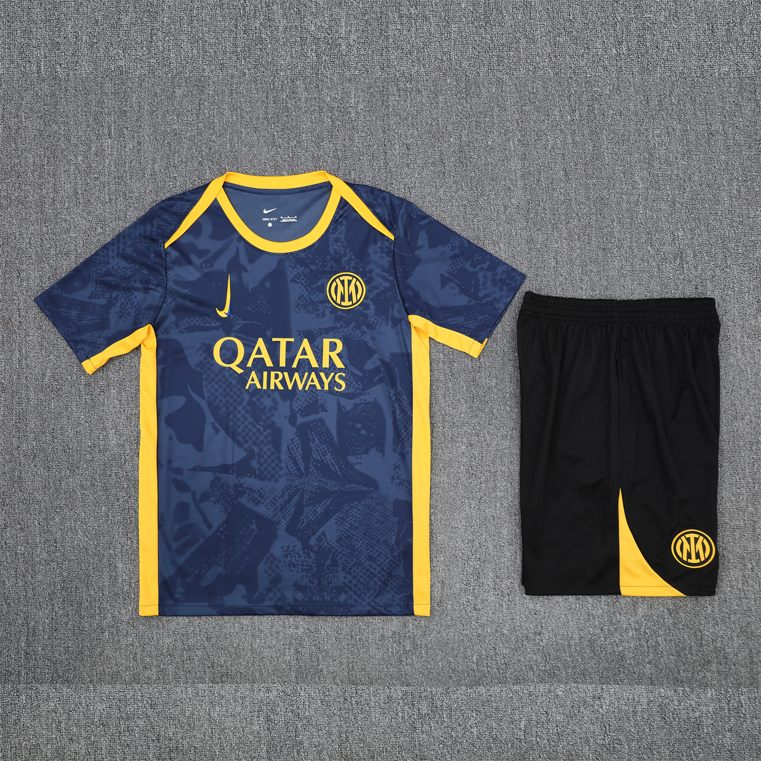 AlphaJersey-Inter Milan 25-26 Short-Sleeve Training Set - Deep Blue Camouflage