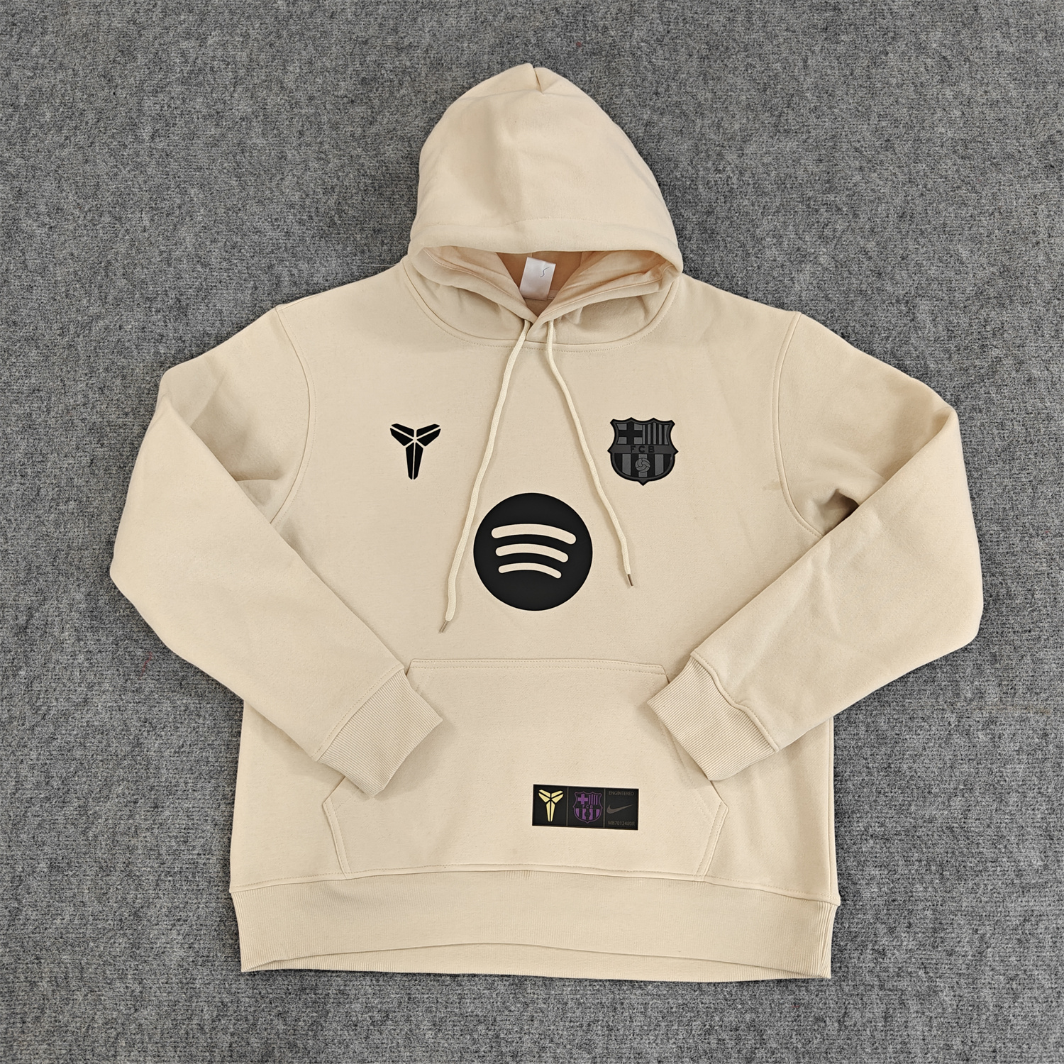 AlphaJersey-Barcelona 25-26 KB Logo Unisex Pullover Hoodie