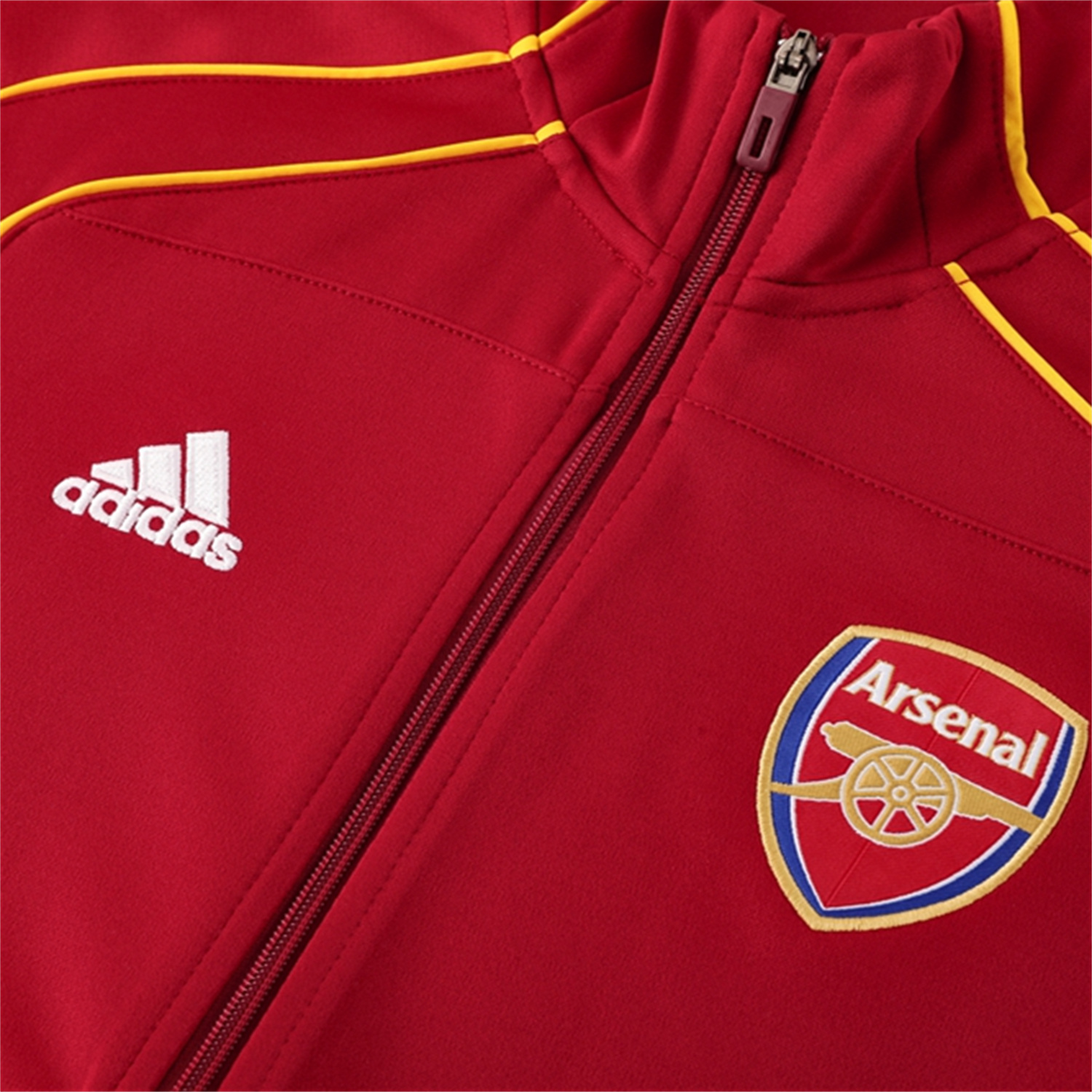 AlphaJersey-Arsenal 25-26 Jacket Training Tracksuit - Red Jackets & Black Pants