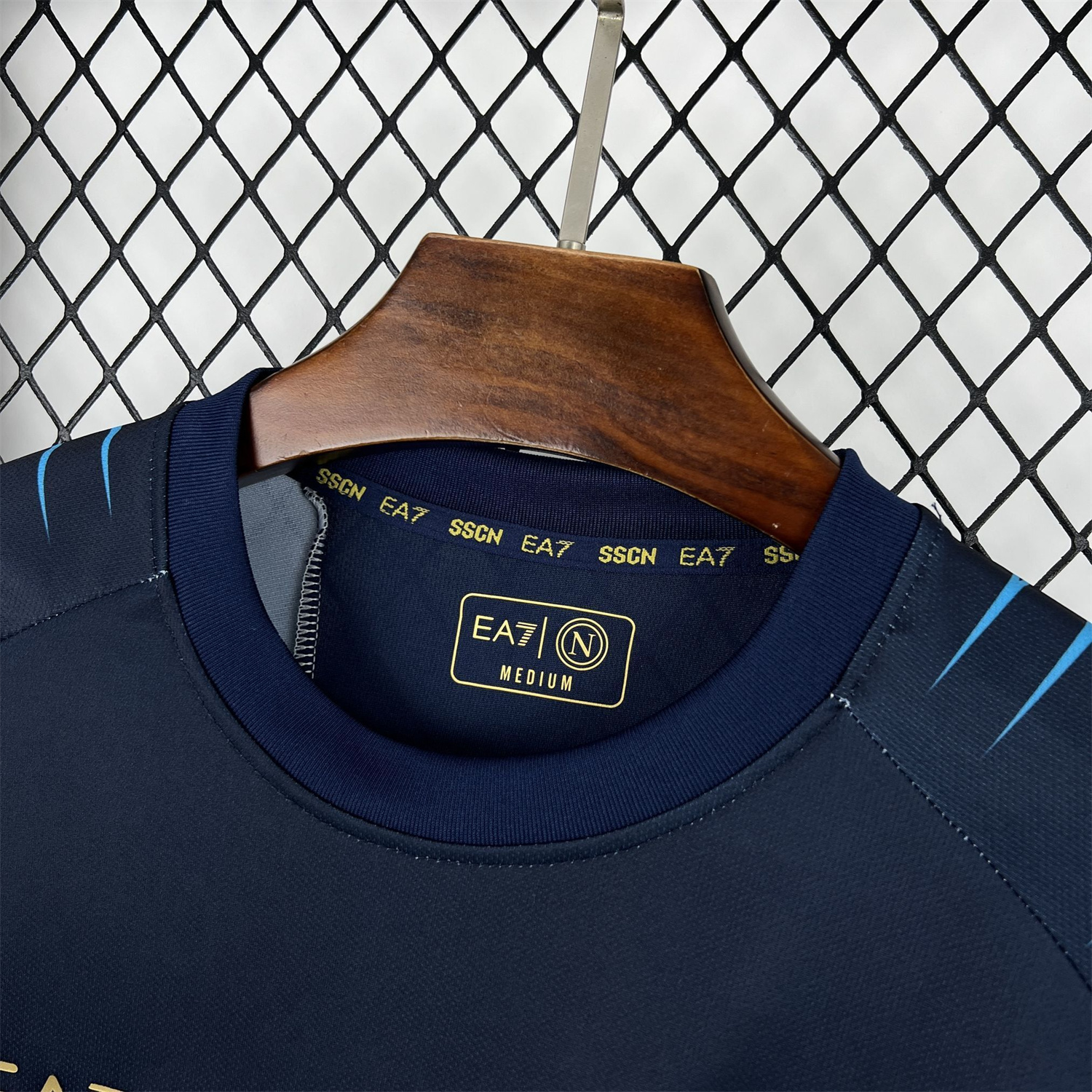 AlphaJersey-Napoli 25-26 CocaCola Dark Blue Special Long Sleeves Jersey - Fans Version