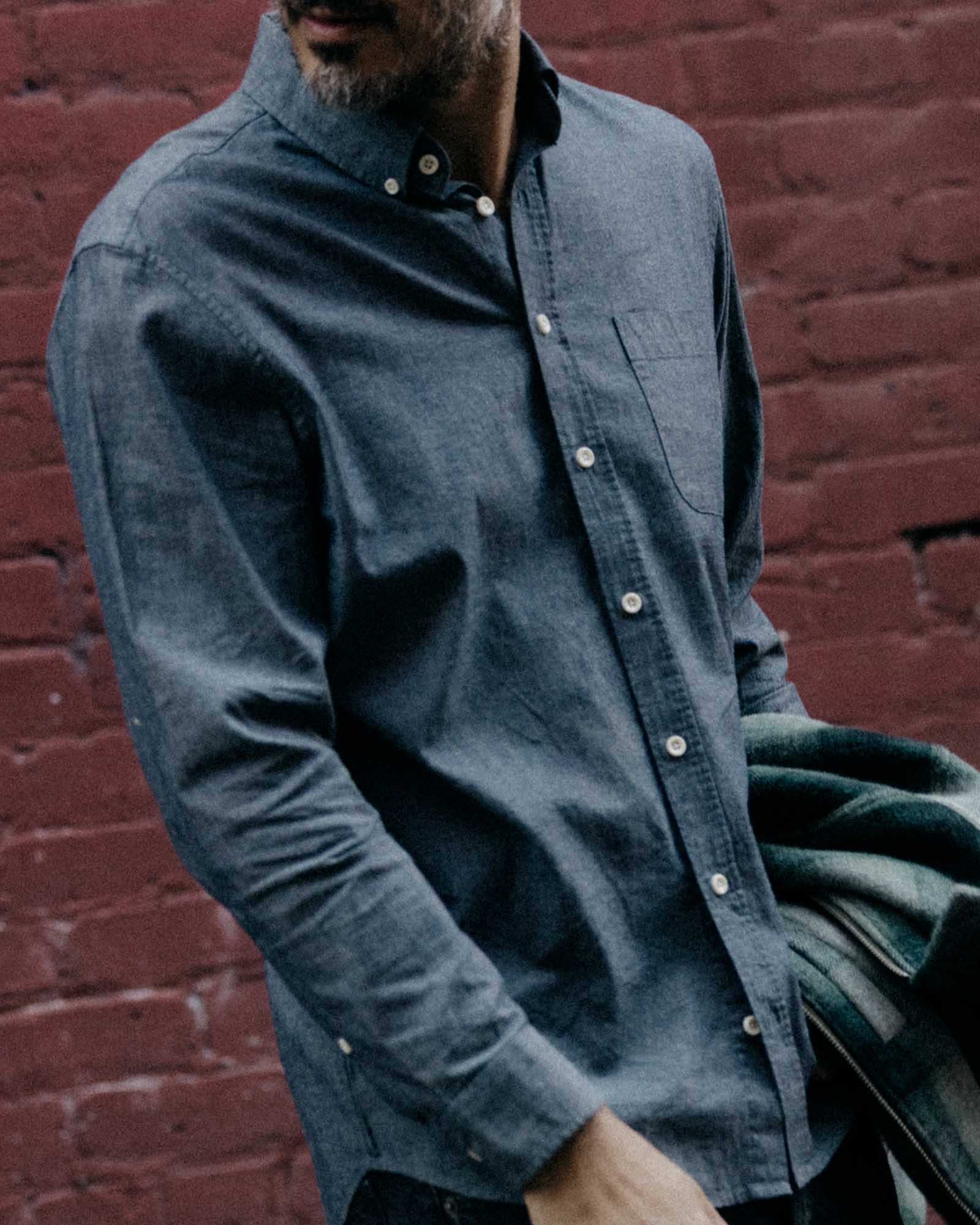 The Jack in Rinsed Indigo Chambray | Modern Menswear by yycbvcnbmmnbm