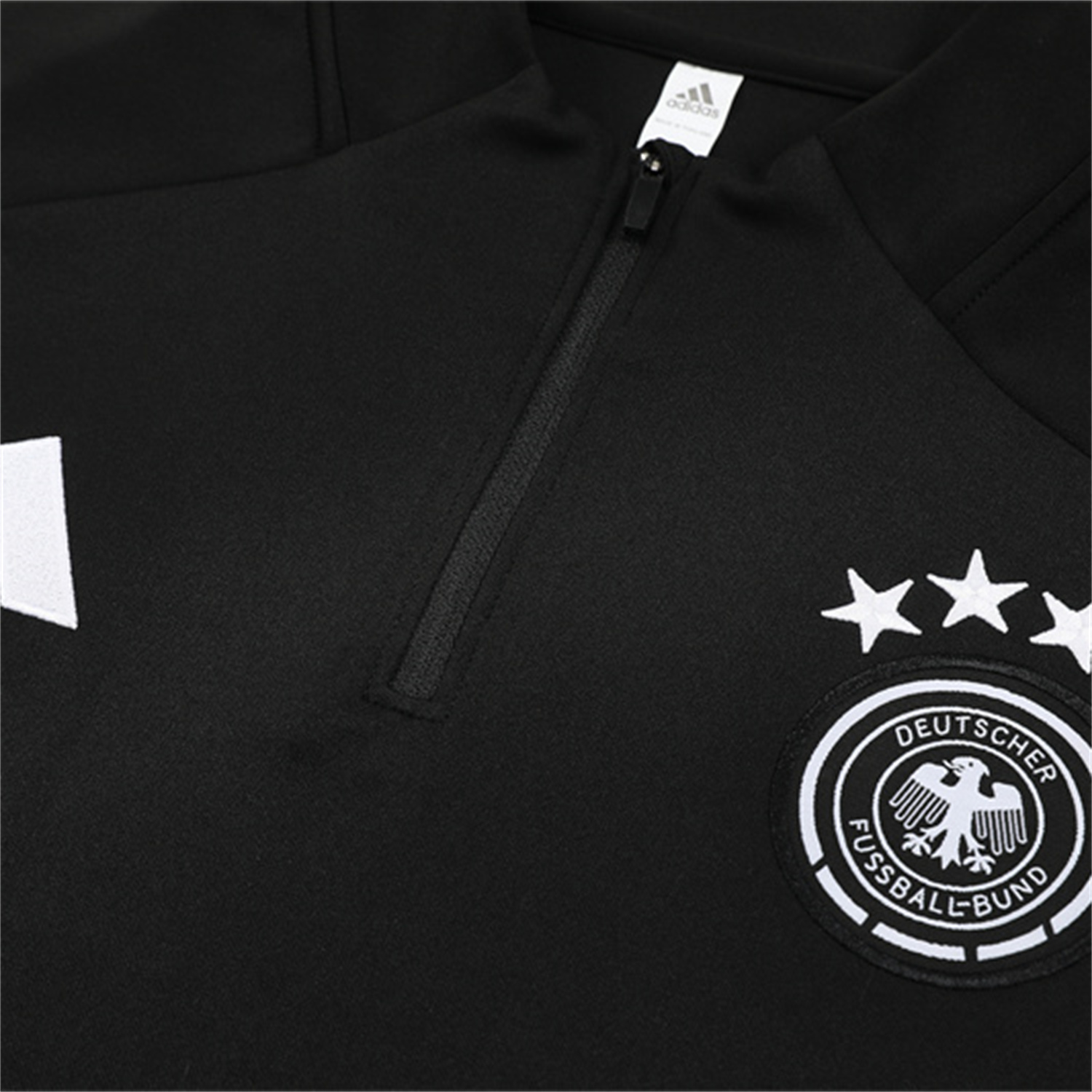 AlphaJersey-Germany 25-26 Kids Long Sleeve Training Set - Black Top and Black Pants
