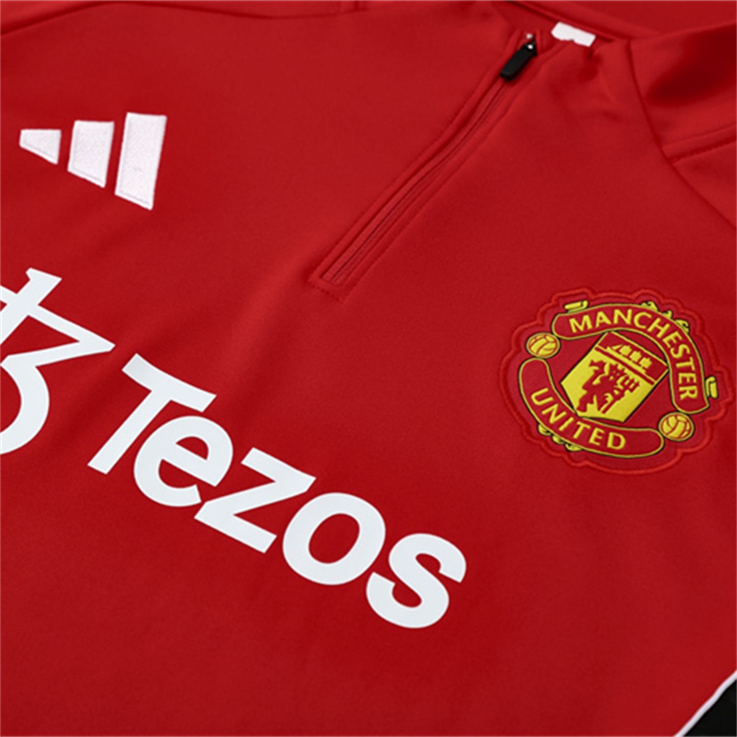 AlphaJersey-Manchester United 25-26 Long Sleeves Training Set - Red Top & Black Pants