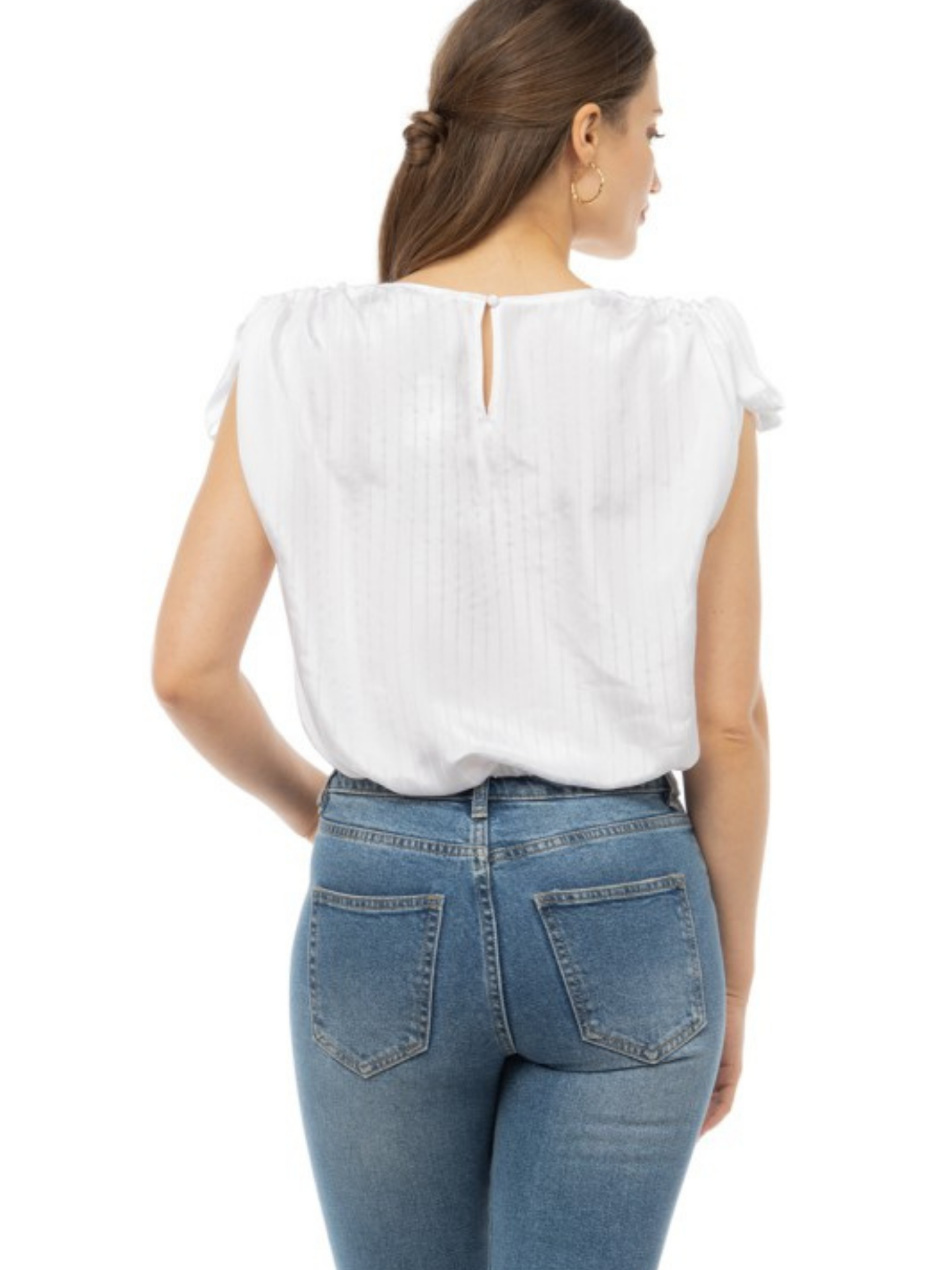 Striped Tie Sleeve Blouse | Elegant Women's Fashion by coolavocek