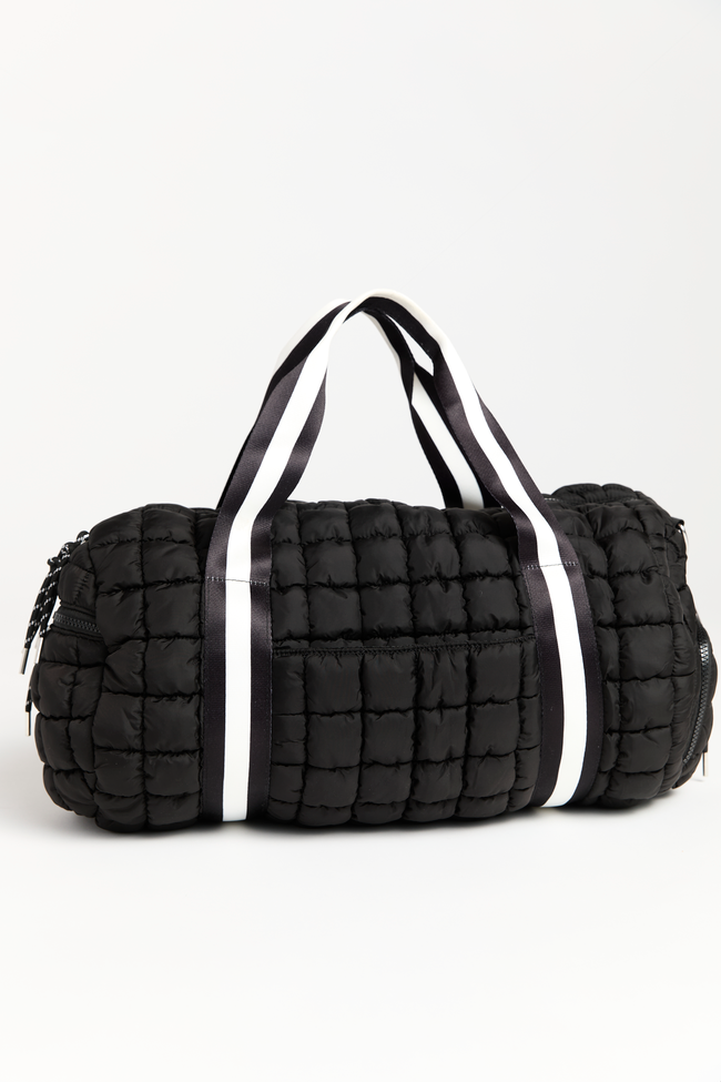 Haylie Active State Black Quilted Duffle Bag SALE | Elegant Women's Fashion by coolavocek