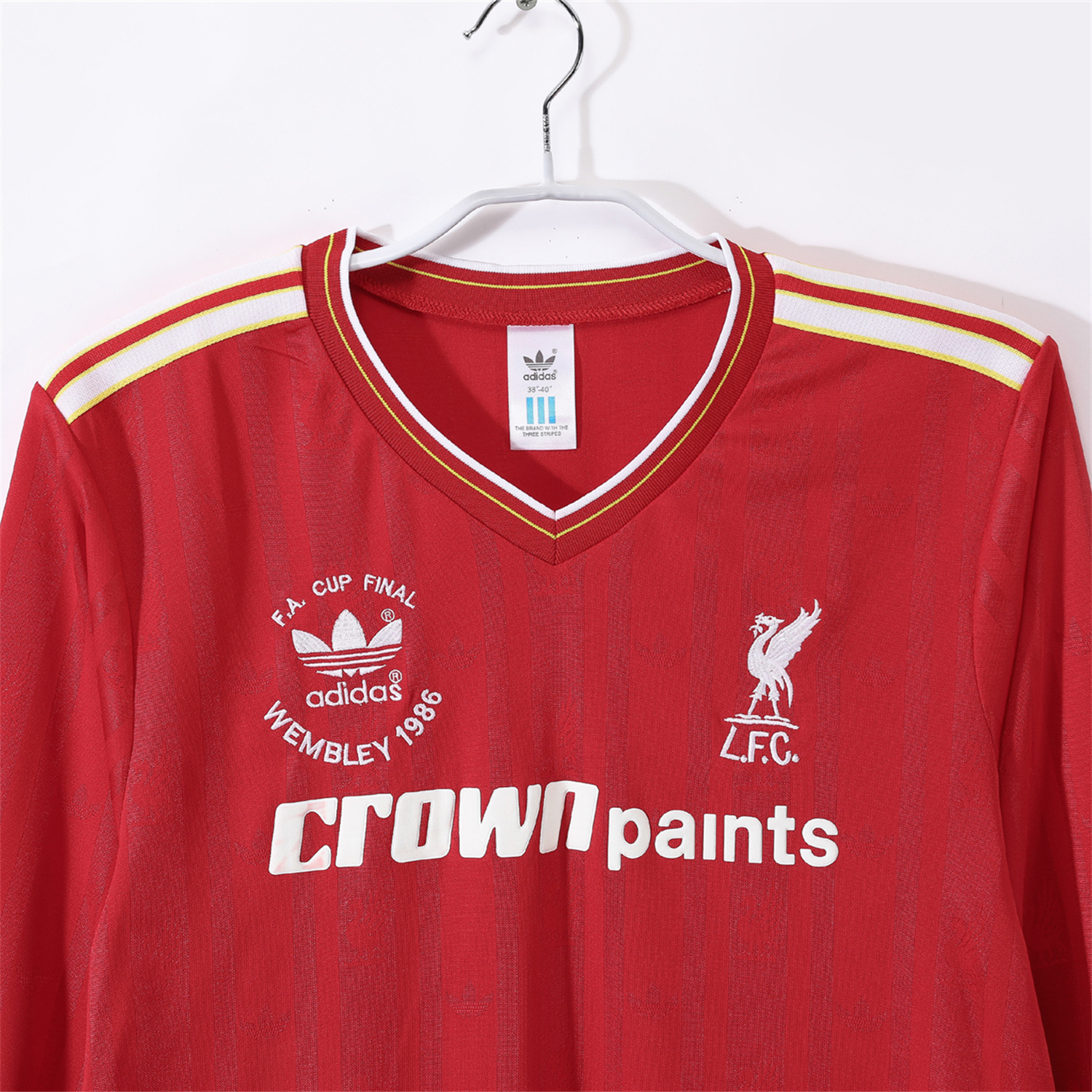 AlphaJersey-Retro Liver.pool 1986 Home Long Sleeves Jersey - FA CUP FINAL Version