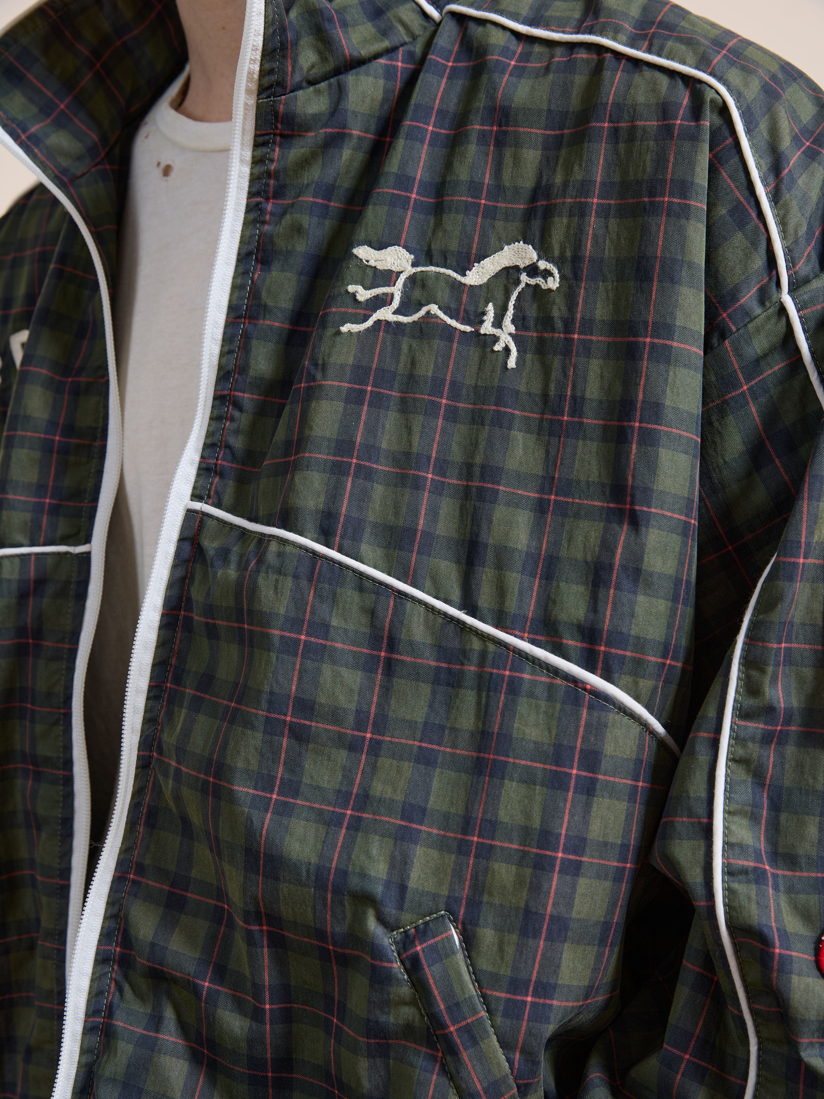 Forest Plaid Track Jacket | Modern Menswear by yycbvcnbmmnbm