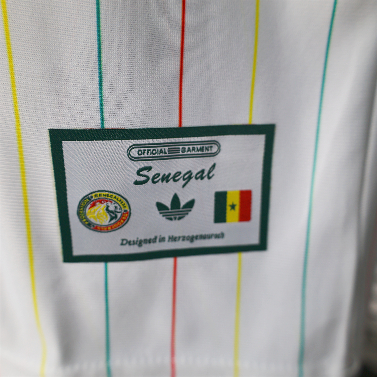 AlphaJersey-Senegal 2026 Terrace Icon Retro Casual Style White Jersey - Player Version