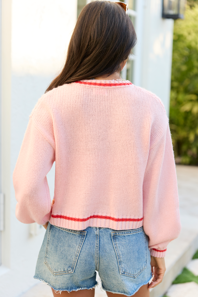 Emmie Pink Crochet Open Cardigan SALE | Elegant Women's Fashion by coolavocek