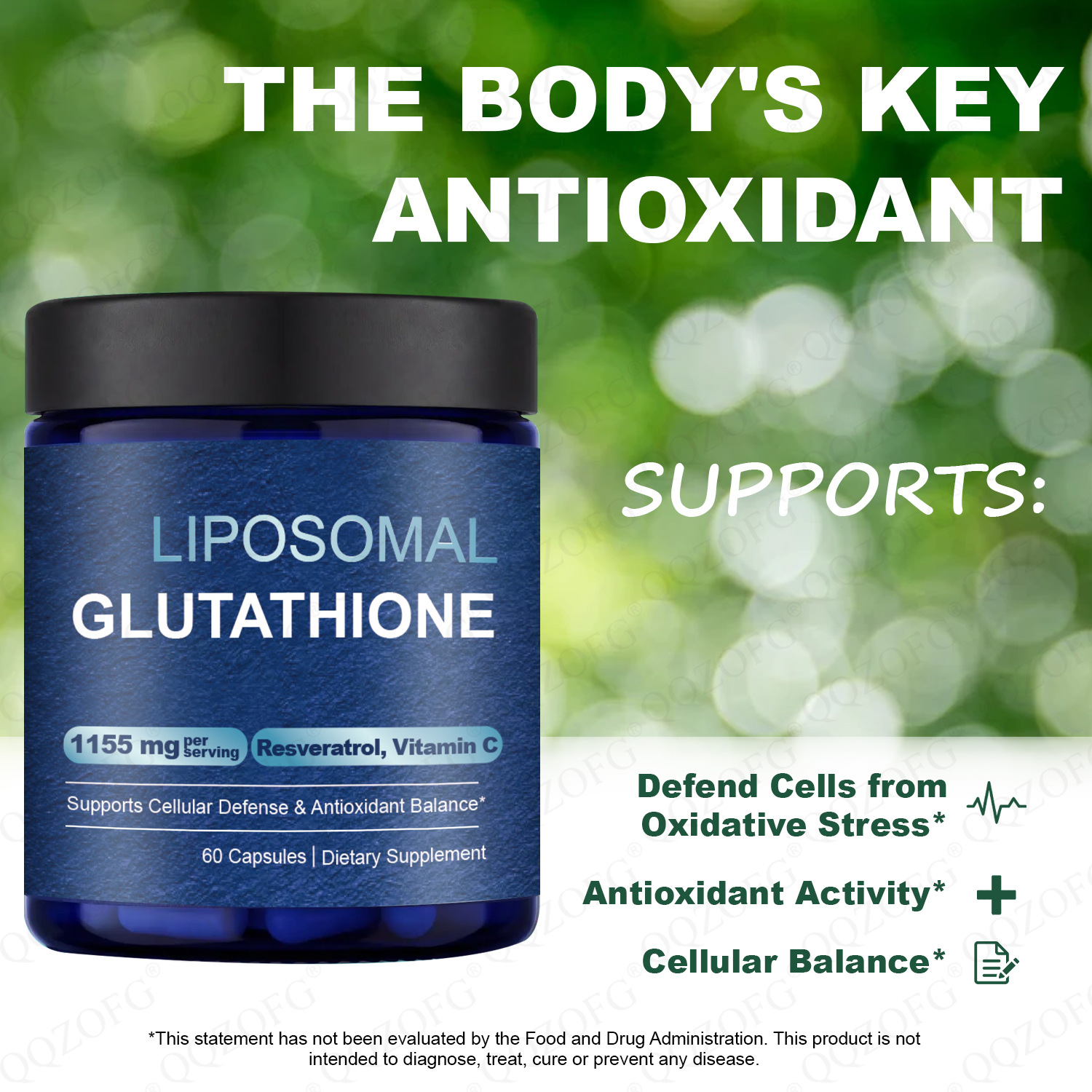 Liposomal Glutathione Supplement – 1155 Mg