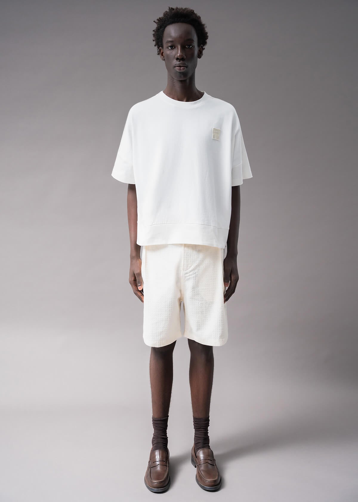 Off White Grid Short | Modern Menswear by yycbvcnbmmnbm