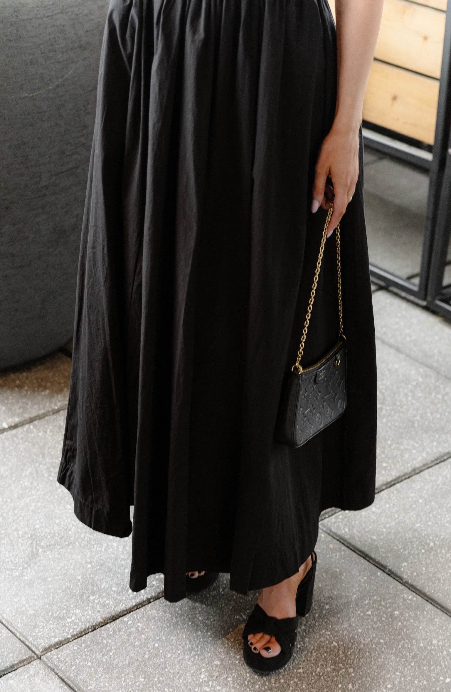 Black Strapless Maxi Dress | Elegant Women's Fashion by coolavocek