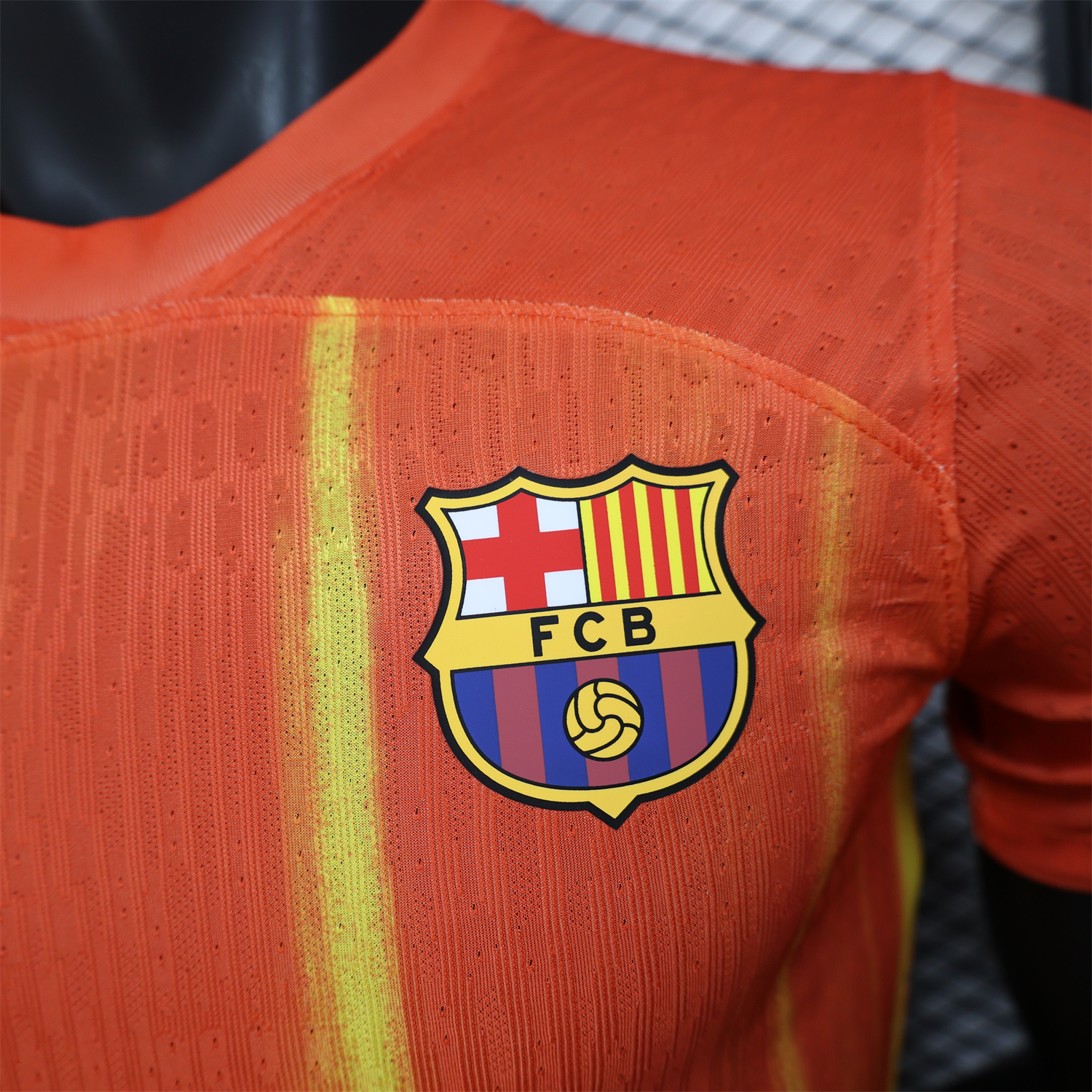 AlphaJersey-Barcelona 25-26 Spotify Orange & Yellow Special Jersey - Player Version