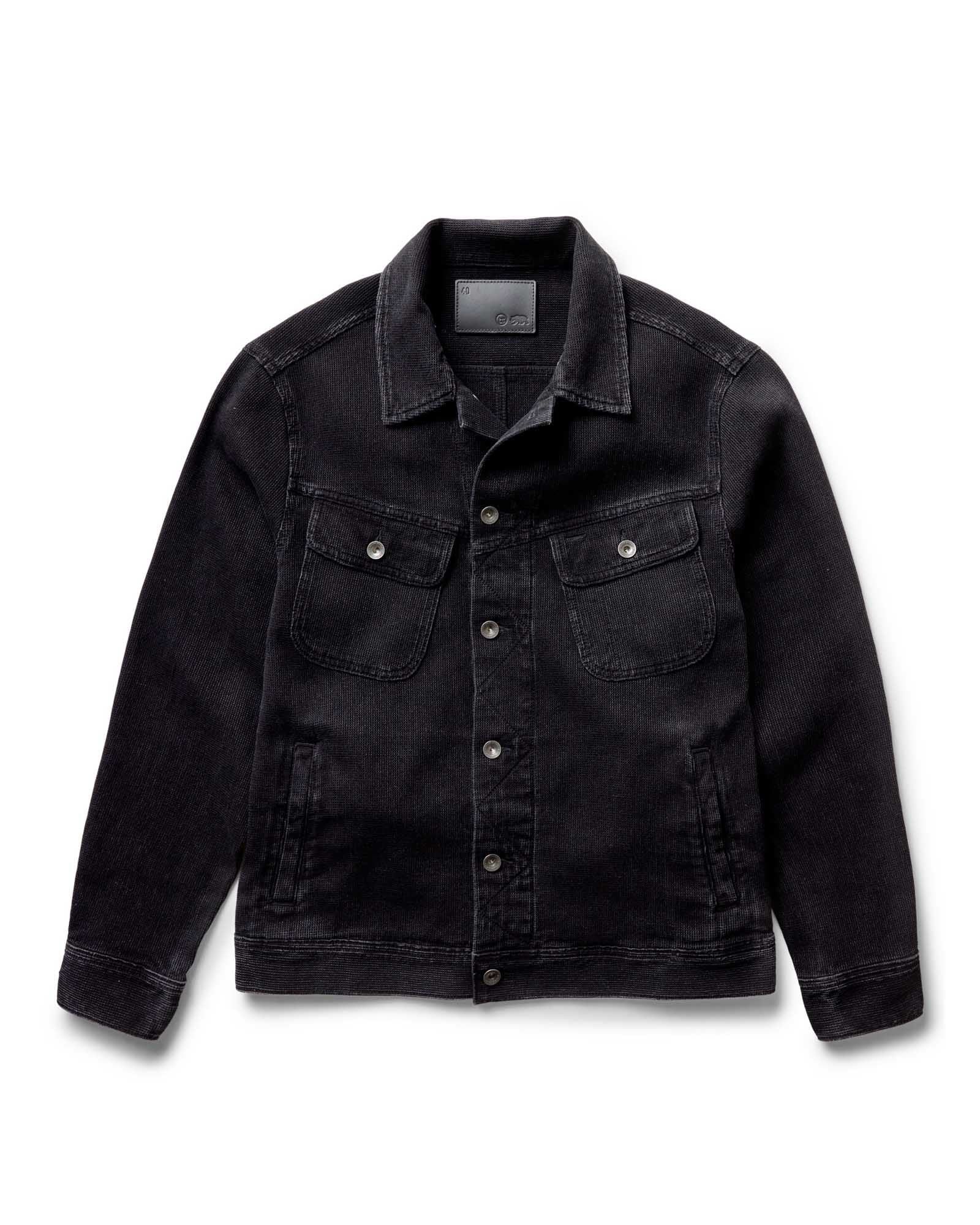 The Long Haul Jacket in Black Indigo Waffle | Modern Menswear by yycbvcnbmmnbm