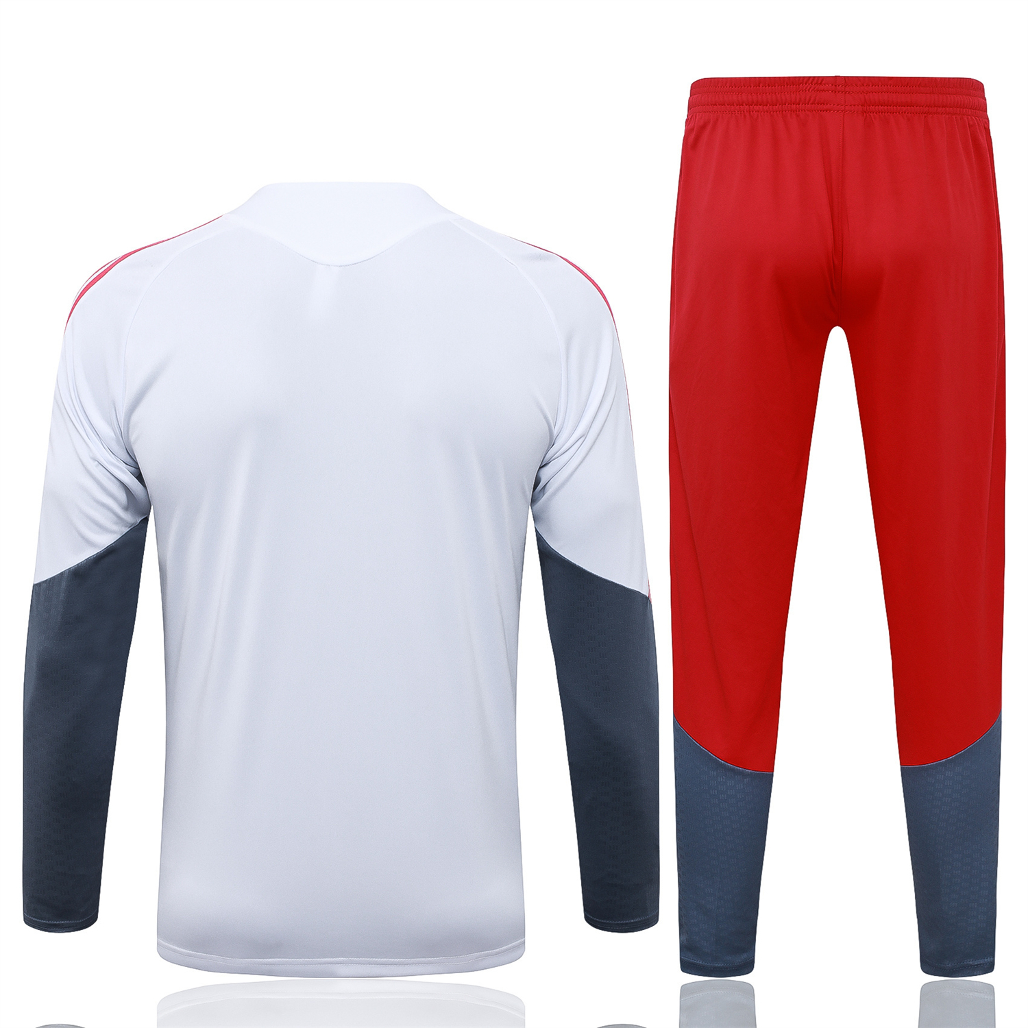 AlphaJersey-SC Internacional 2026 Long Sleeve Training Set - White Top & Red Pants