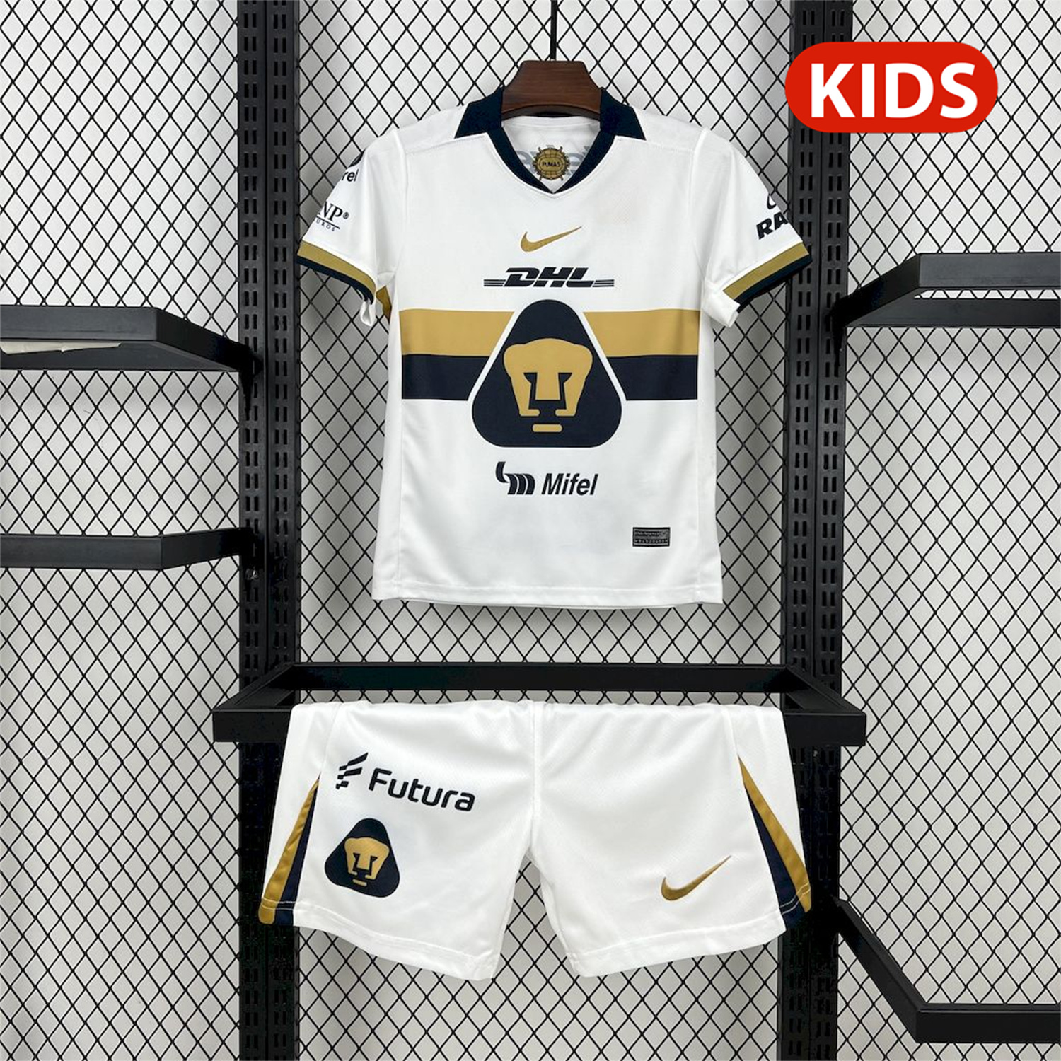 AlphaJersey-Pumas UNAM 25-26 Home Kids Kit