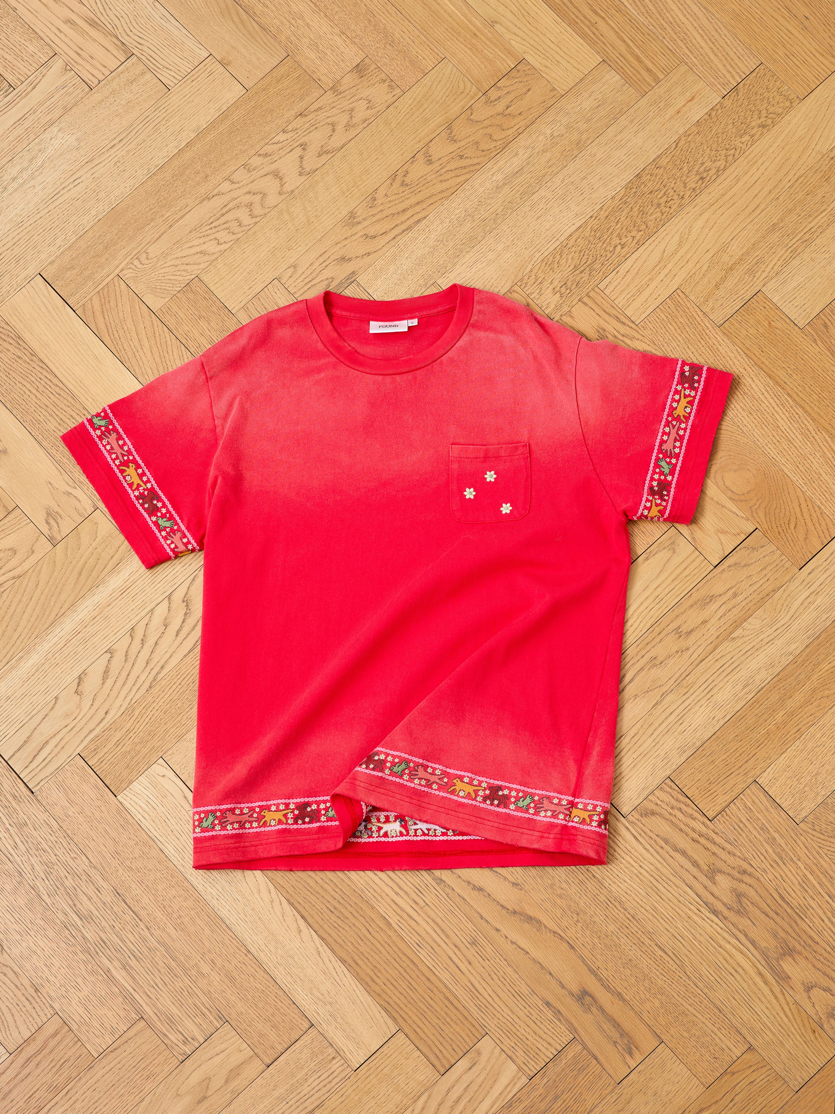 Horse Motif Embroidered Tee | Modern Menswear by yycbvcnbmmnbm