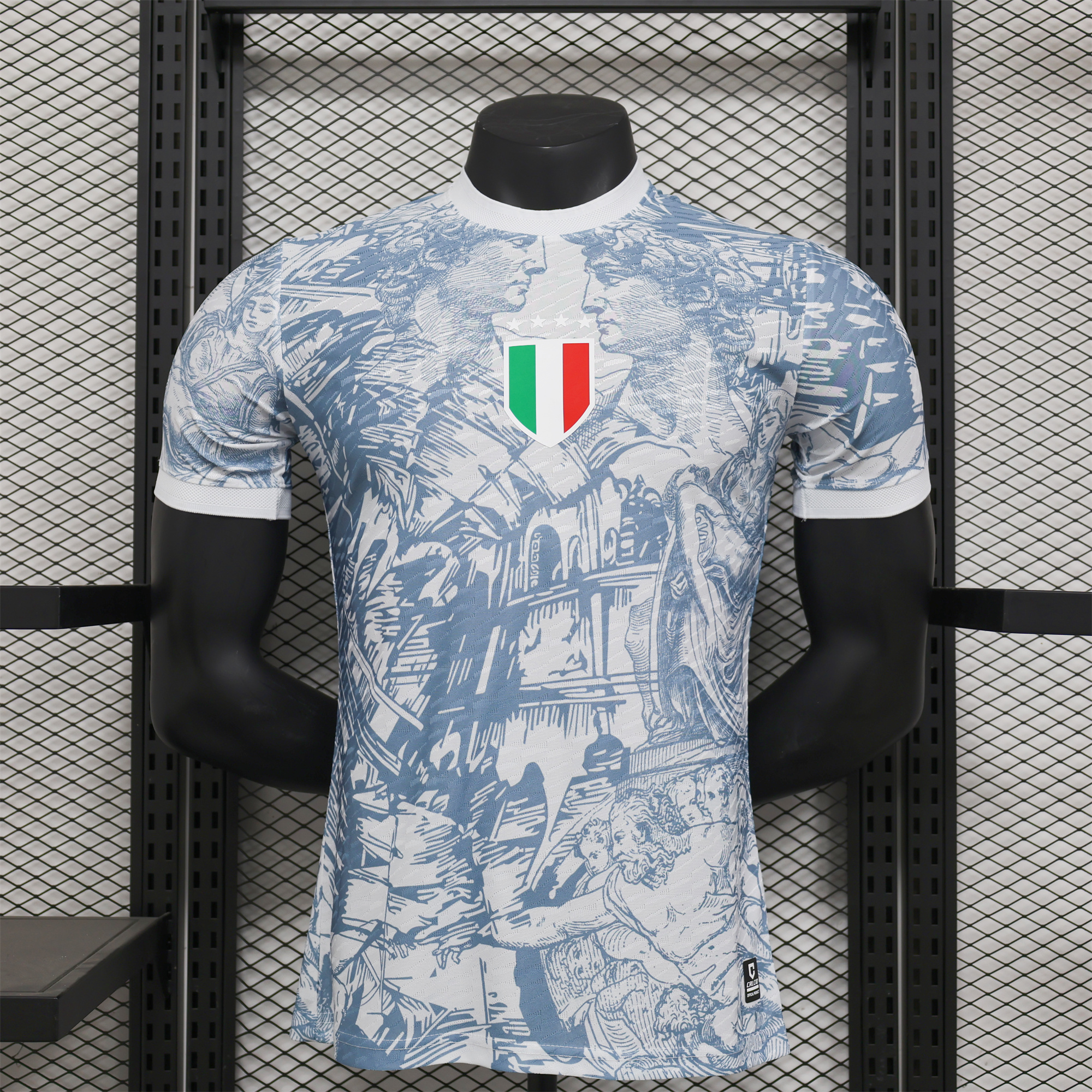 AlphaJersey-Italy 2024 White Special Edition Jersey - Player Version
