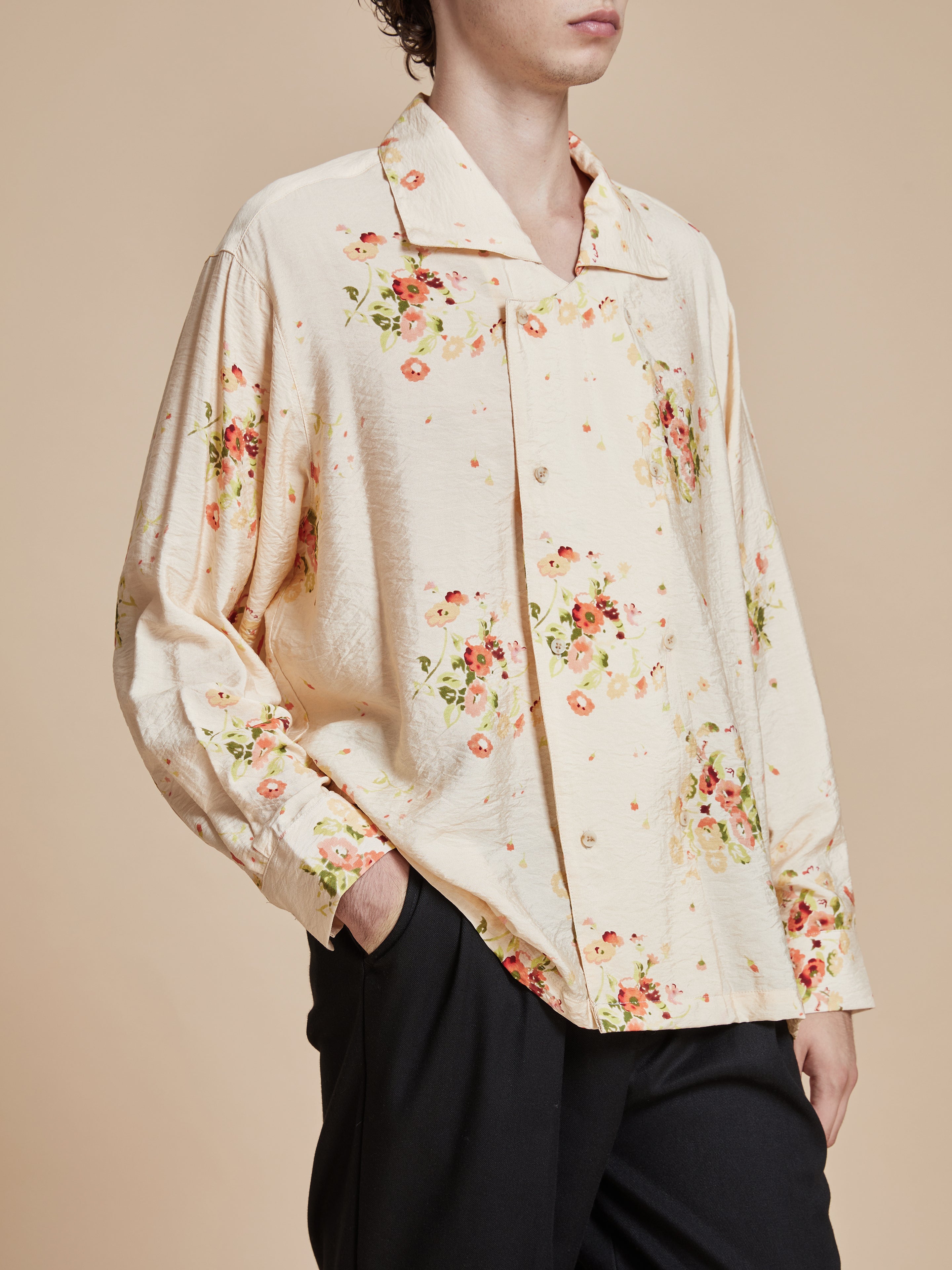 Kanhati Garden Long Sleeve Camp Shirt | Modern Menswear by yycbvcnbmmnbm