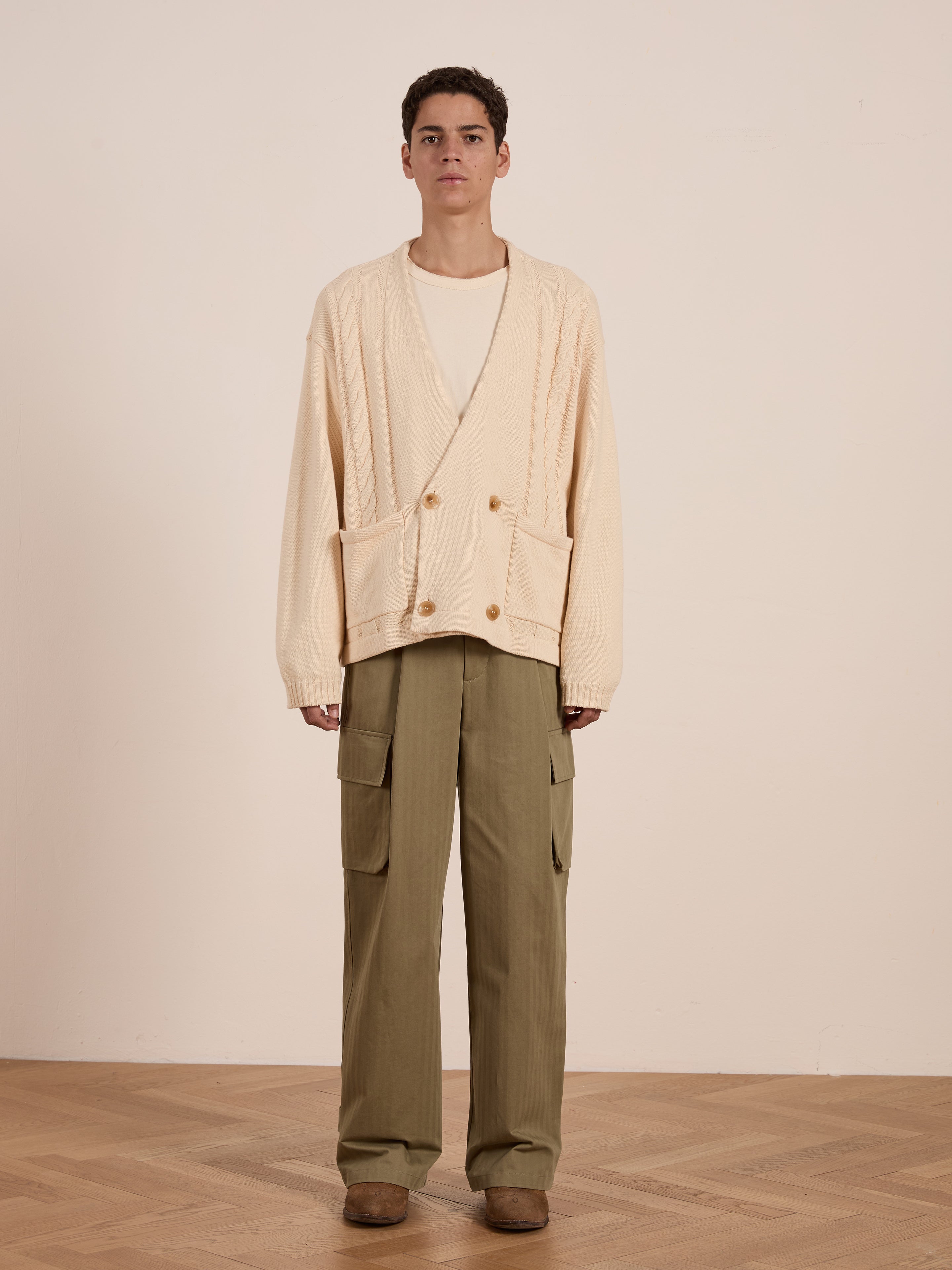 Double Breasted Knit Cardigan | Modern Menswear by yycbvcnbmmnbm
