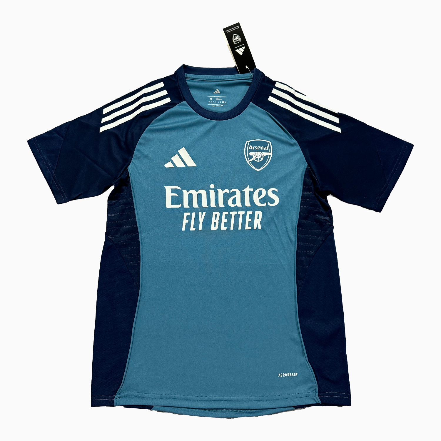 AlphaJersey-Arsenal 25-26 Blue Grey Training Jersey - Fans Version