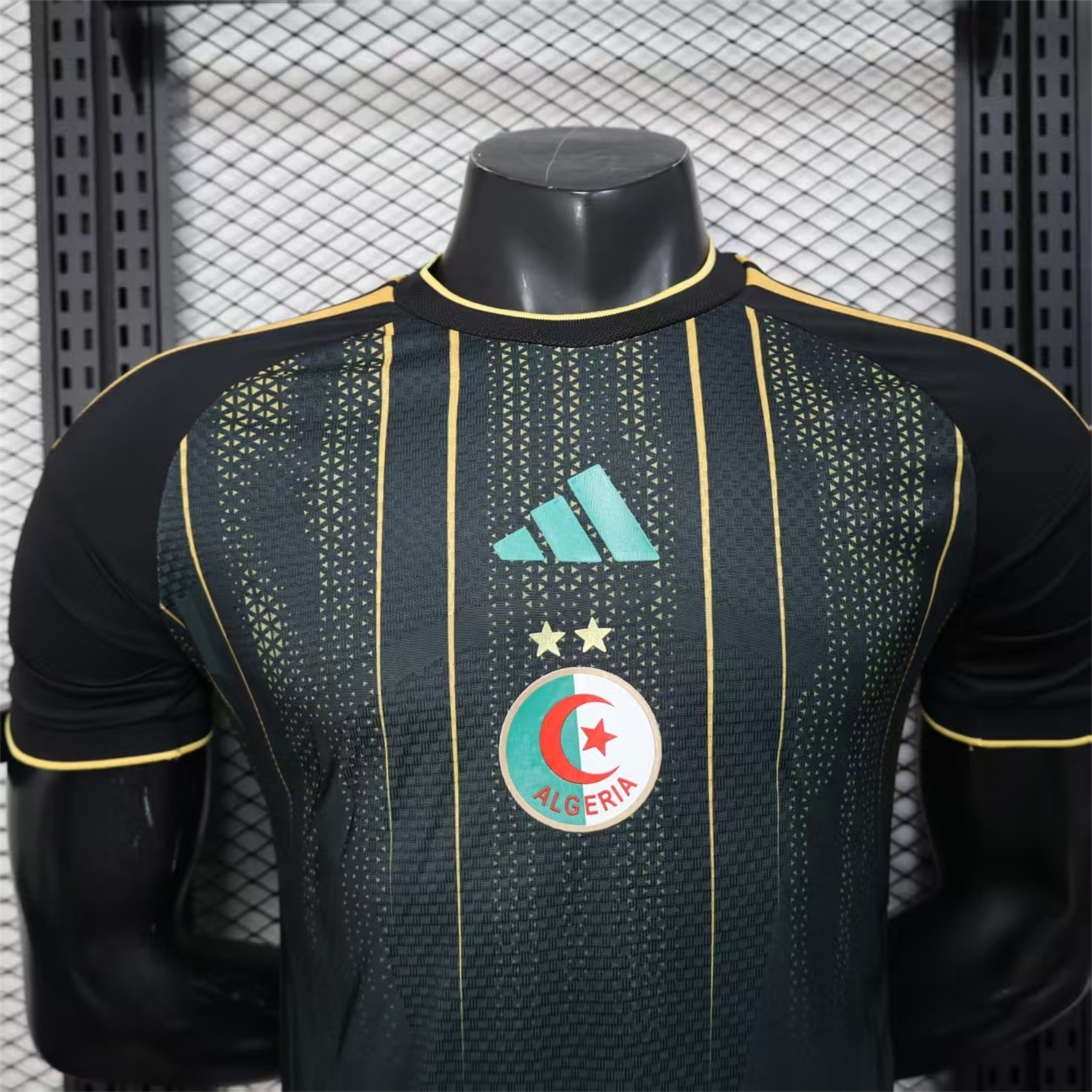 AlphaJersey-Algeria 2026 Black And Gold Special Jersey - Player Version
