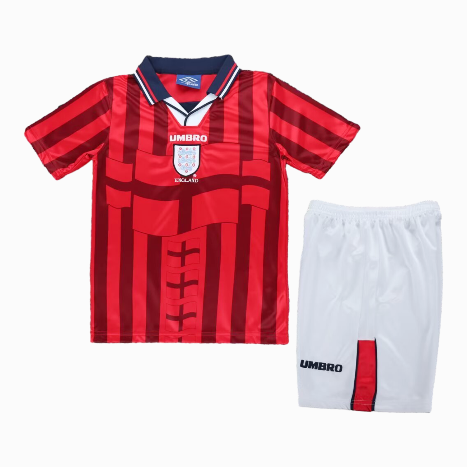 AlphaJersey-Retro England 1998 Away Kids Kit