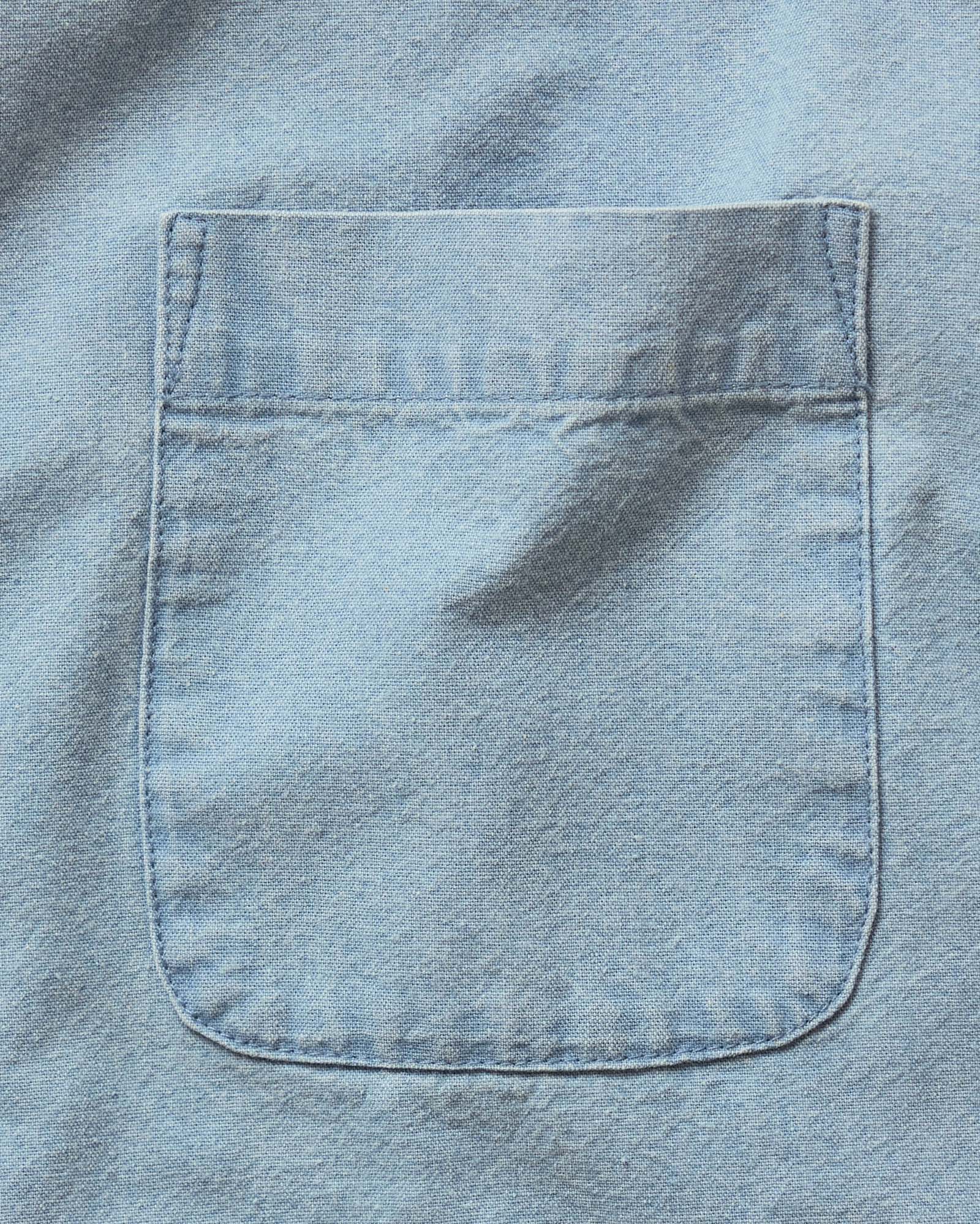 The Short Sleeve Jack in Washed Indigo Oxford | Modern Menswear by yycbvcnbmmnbm
