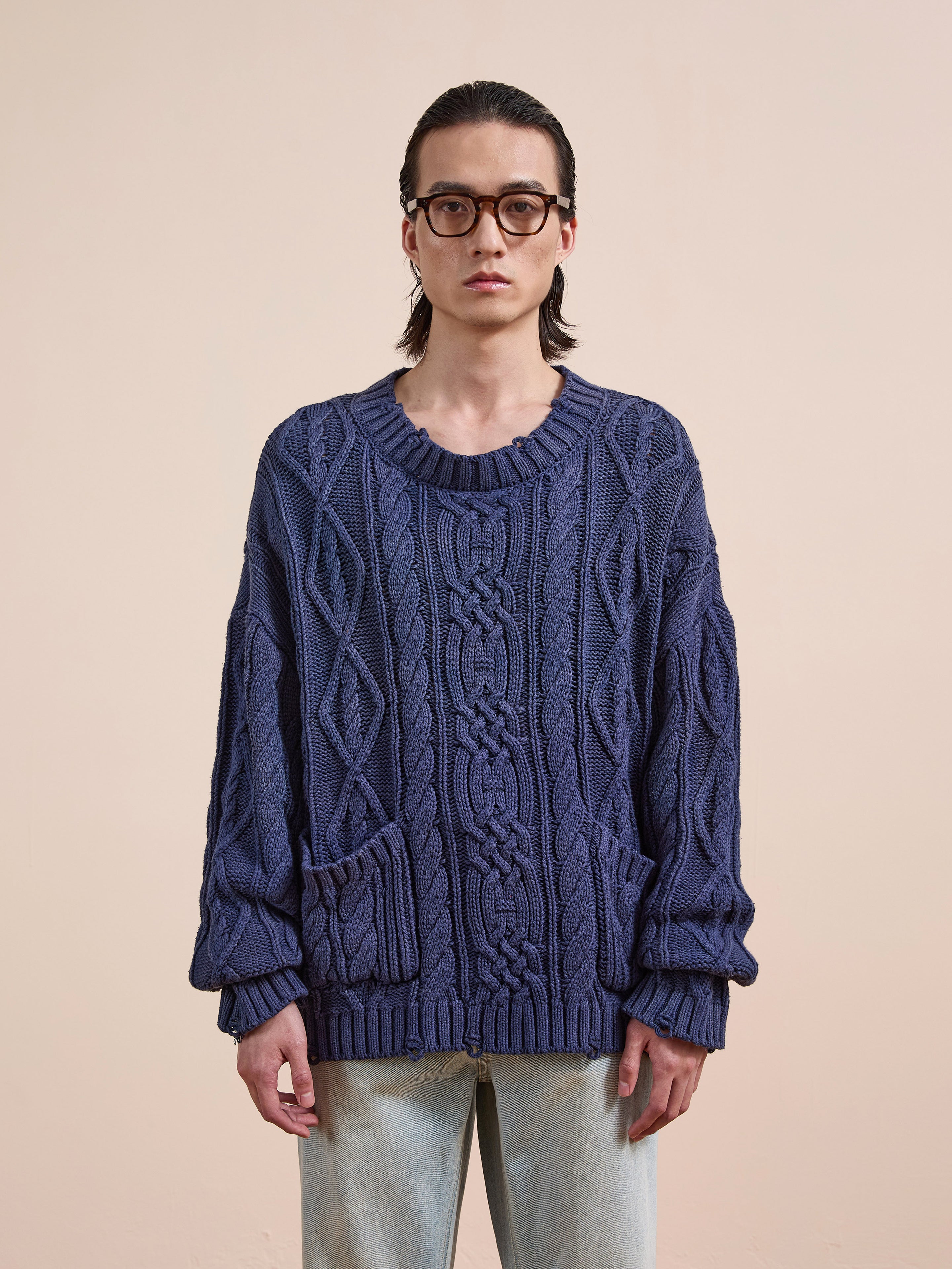 Cable Knit Pullover Sweater | Modern Menswear by yycbvcnbmmnbm
