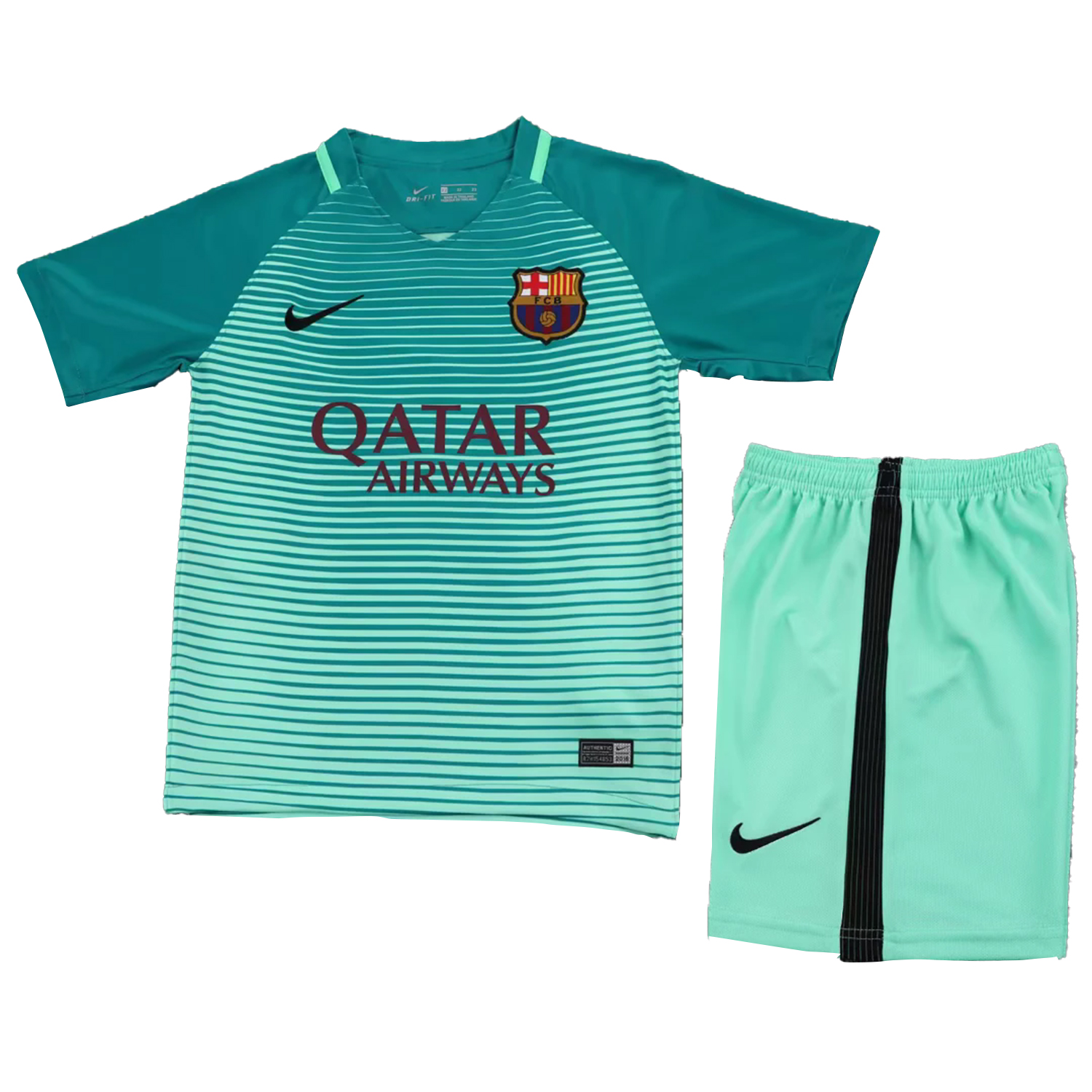 AlphaJersey-Retro Barcelona 2016-17 Third Kids Kit