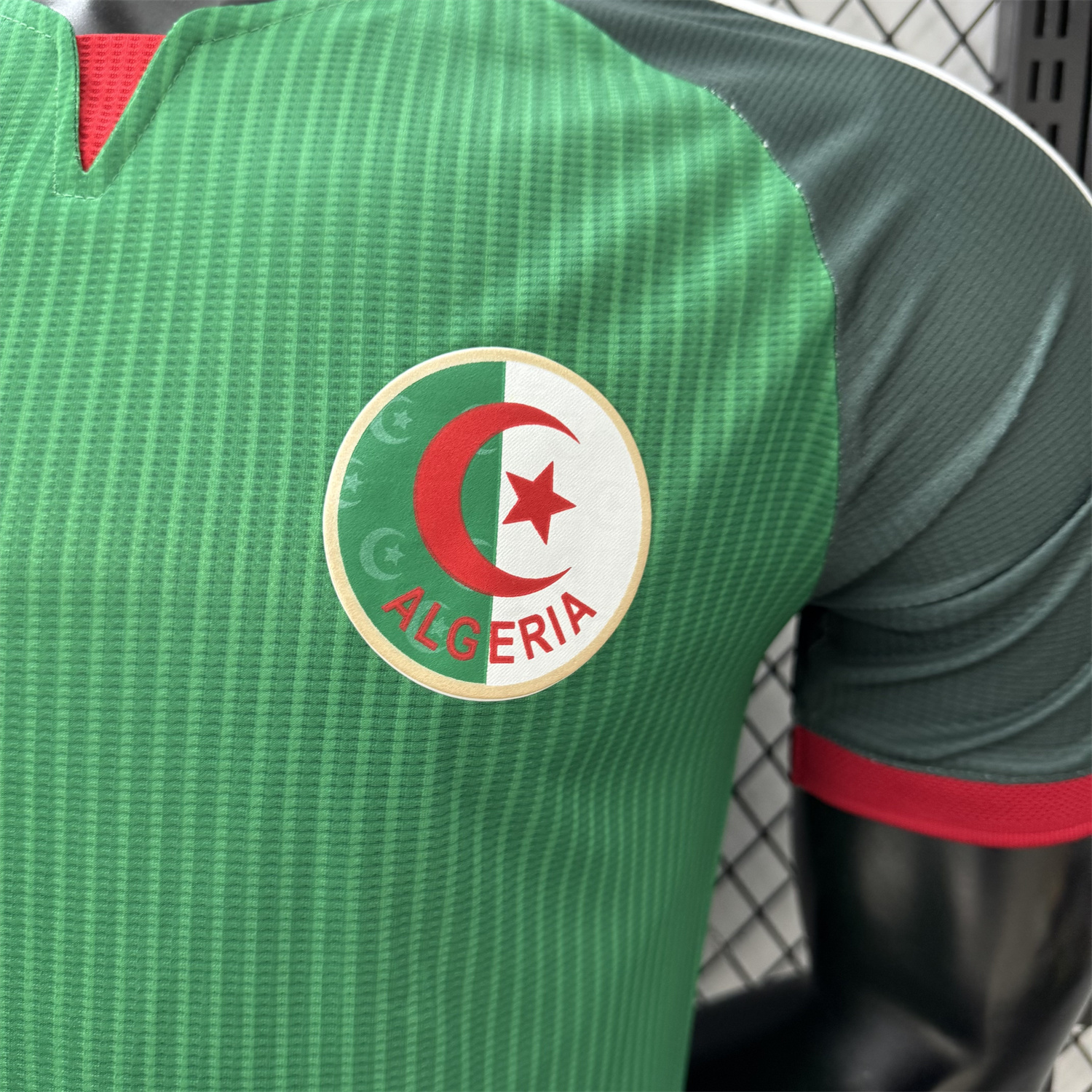 AlphaJersey-Algeria 2026 Away Green Jersey - Player Version