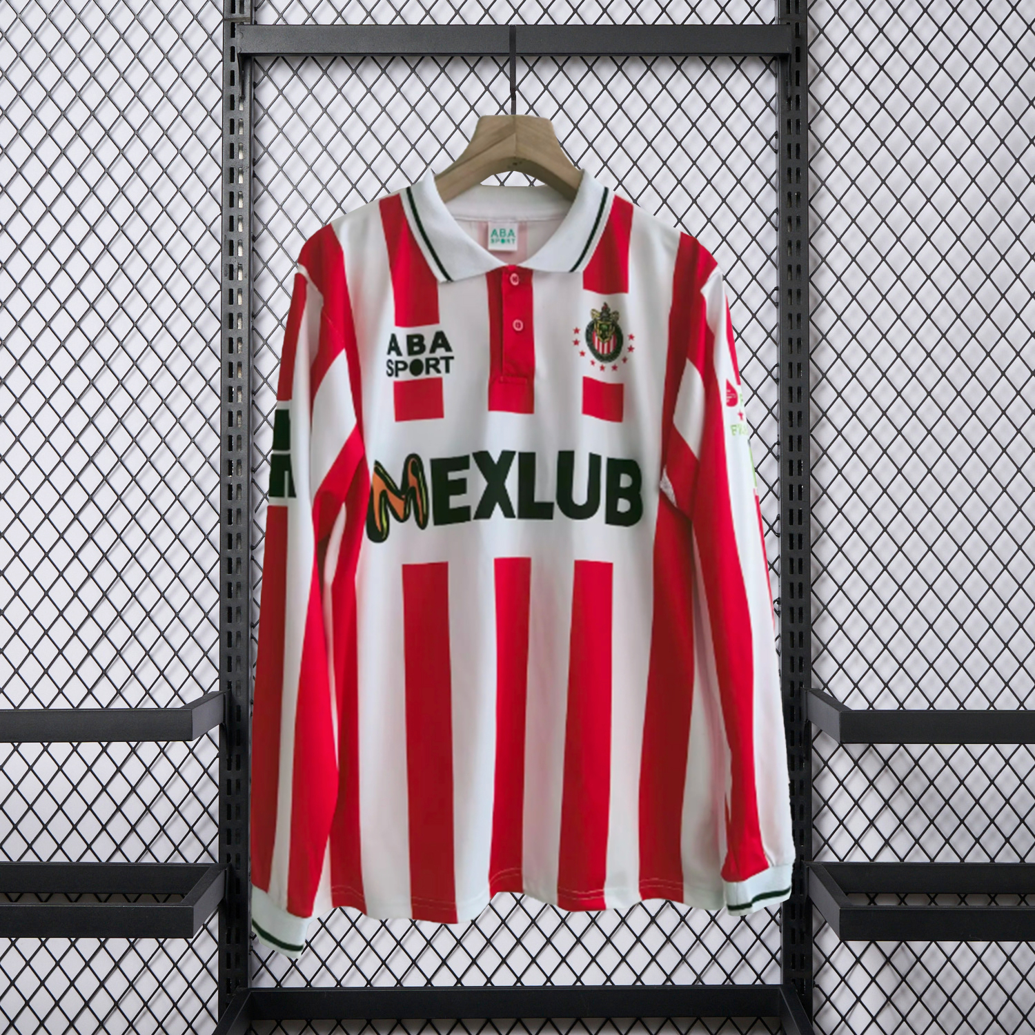 AlphaJersey-Retro Chivas de Guadalajara 1997-98 Home Long Sleeves Jersey