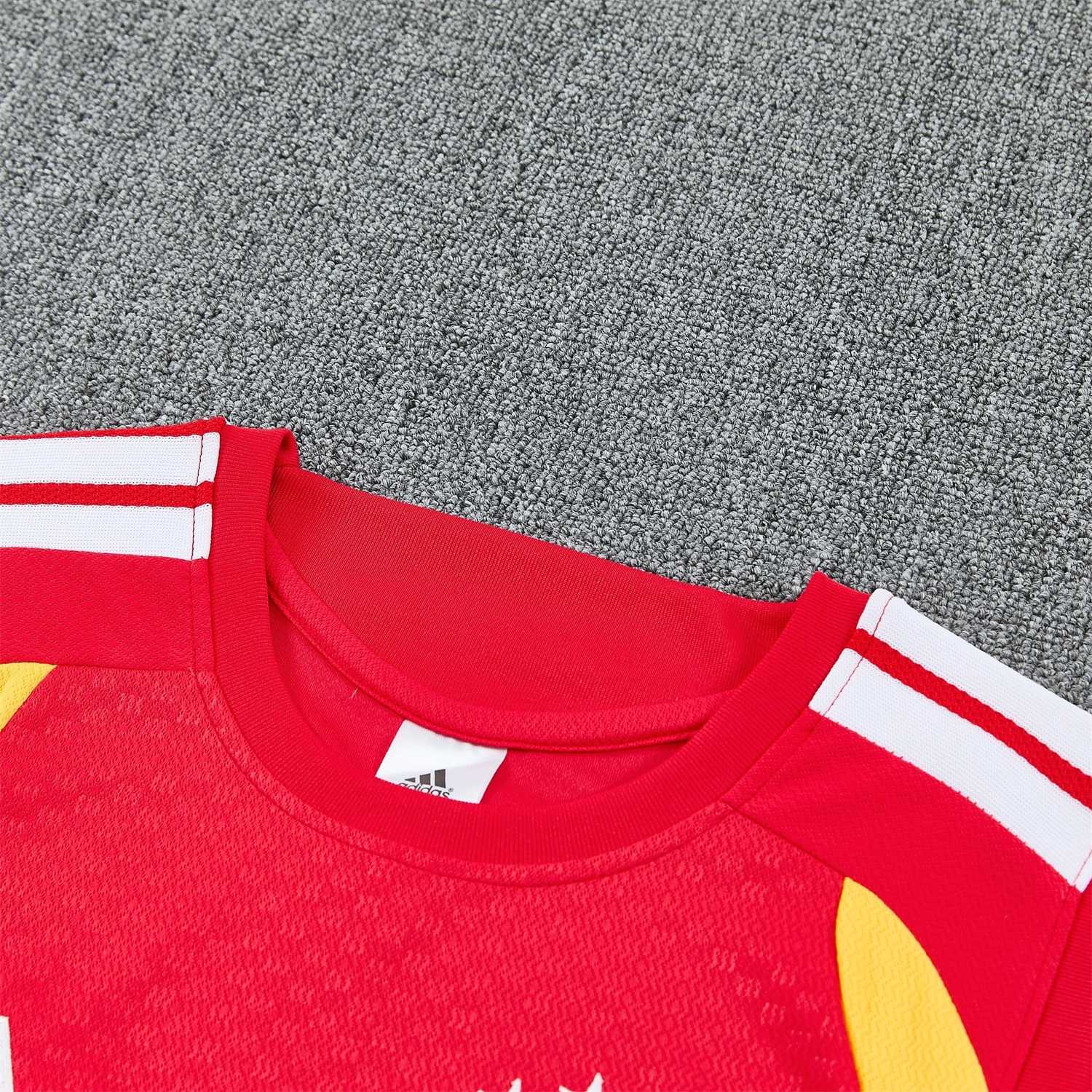 AlphaJersey-Germany 2026 Vest Training Set - Red Vest and Black Shorts