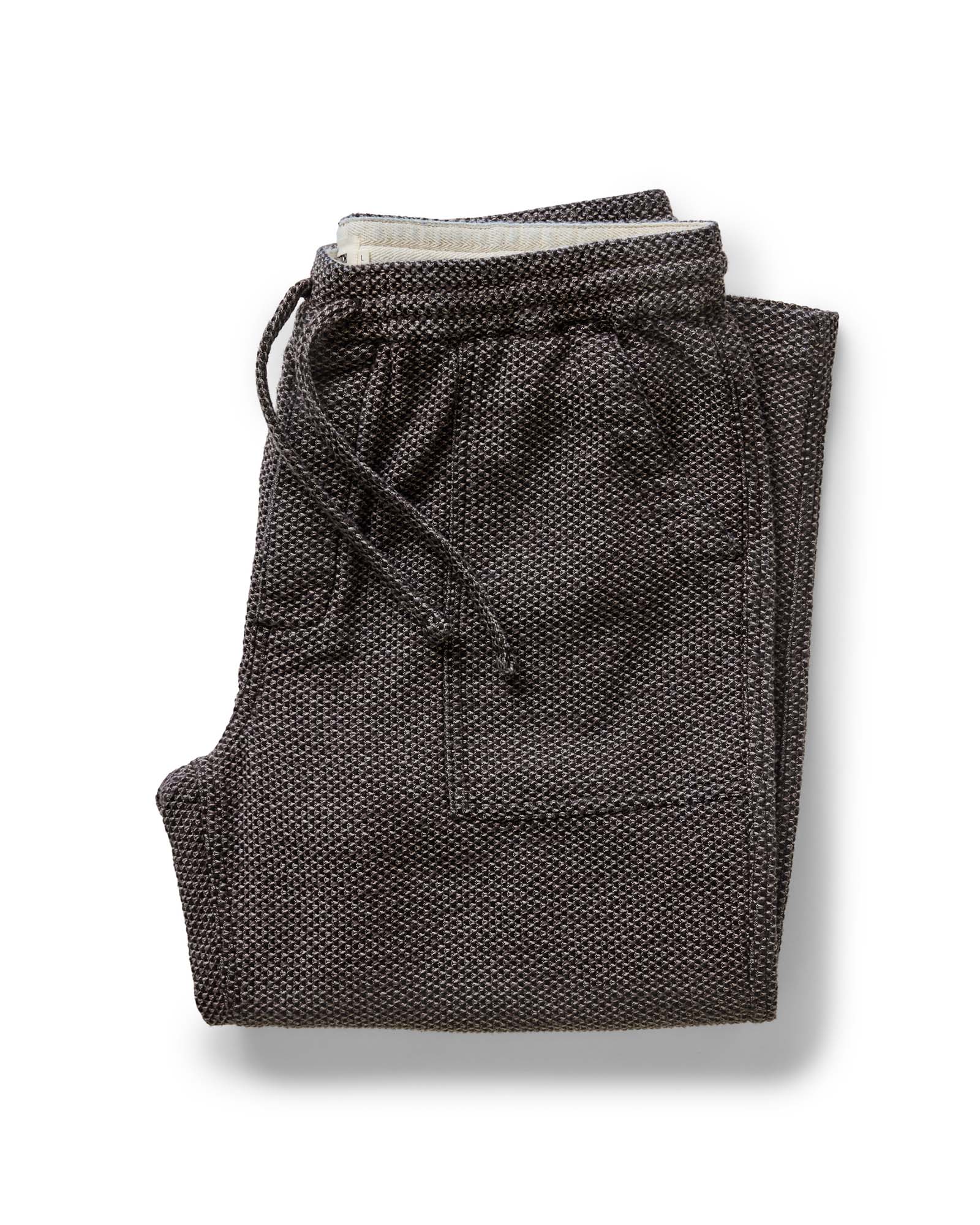The Breakwater Pant in Charcoal Sashiko | Modern Menswear by yycbvcnbmmnbm