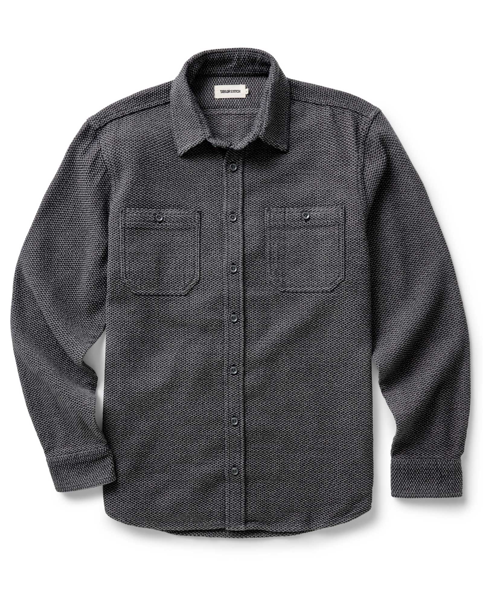 The Utility Shirt in Charcoal Sashiko | Modern Menswear by yycbvcnbmmnbm