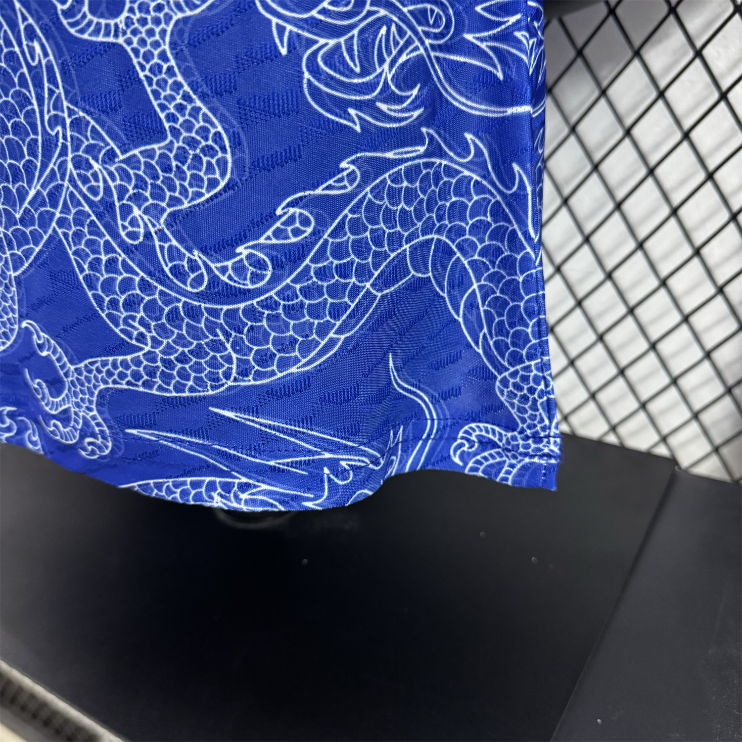 AlphaJersey-Japan 25-26 White Dragon Pattern Blue Special Jersey - Player Version