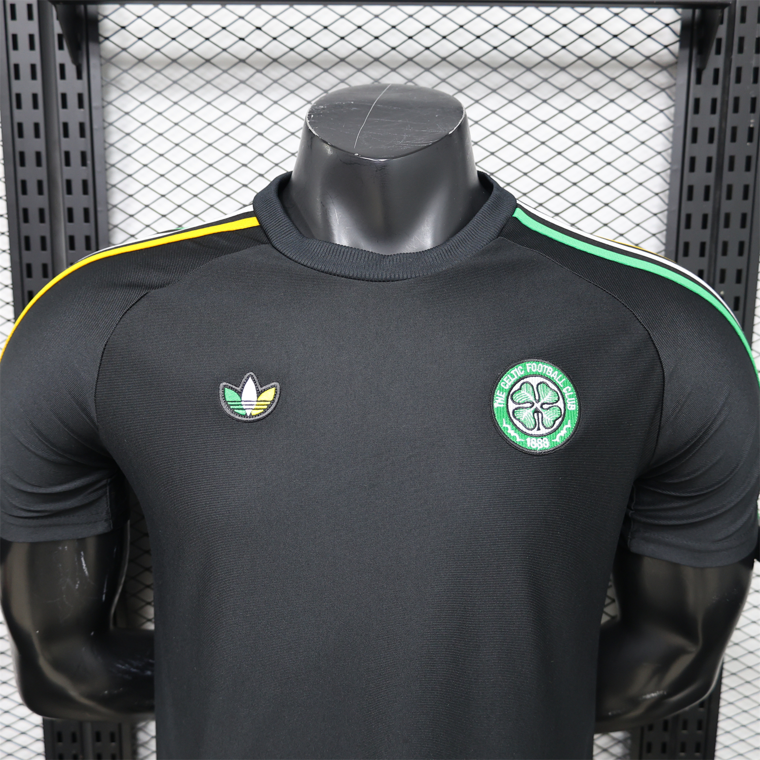 AlphaJersey-Celtic 25-26 Retro Style Casual Black Jersey - Player Version